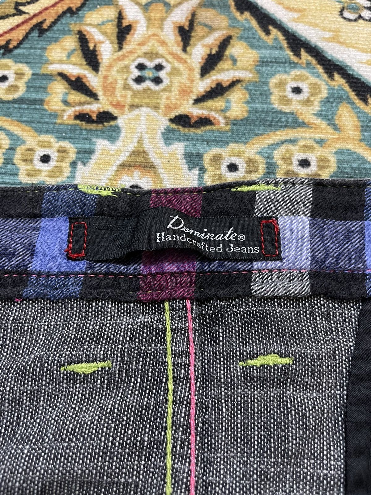Vintage Japanese Adjustable Curved Leg Distress Denim Vintage Jeans Size US 30 / EU 46 - 11 Thumbnail