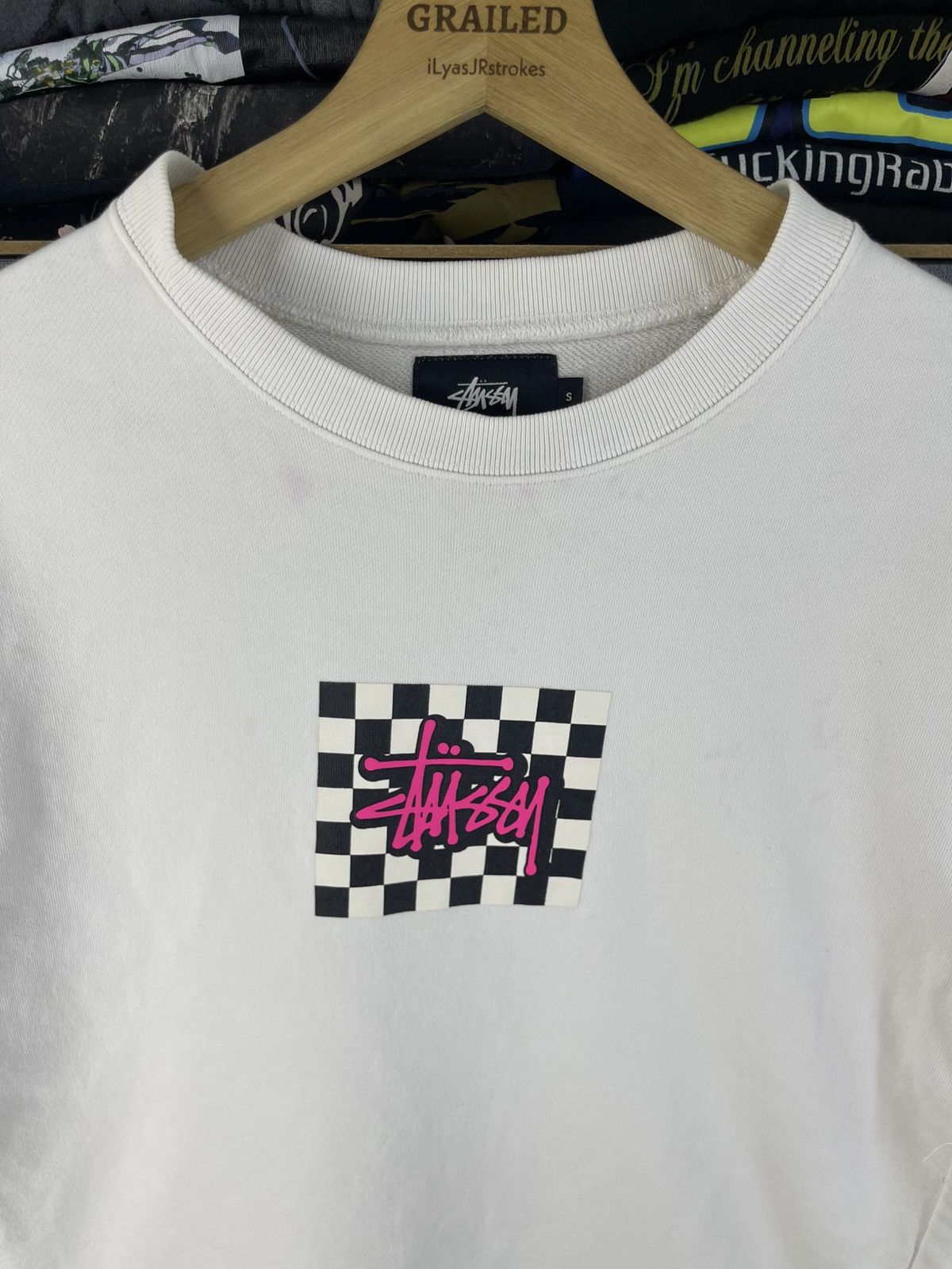 Stussy Vintage Stussy Cherkers Sweatshirt Short Tee Size US S / EU 44-46 / 1 - 5 Thumbnail