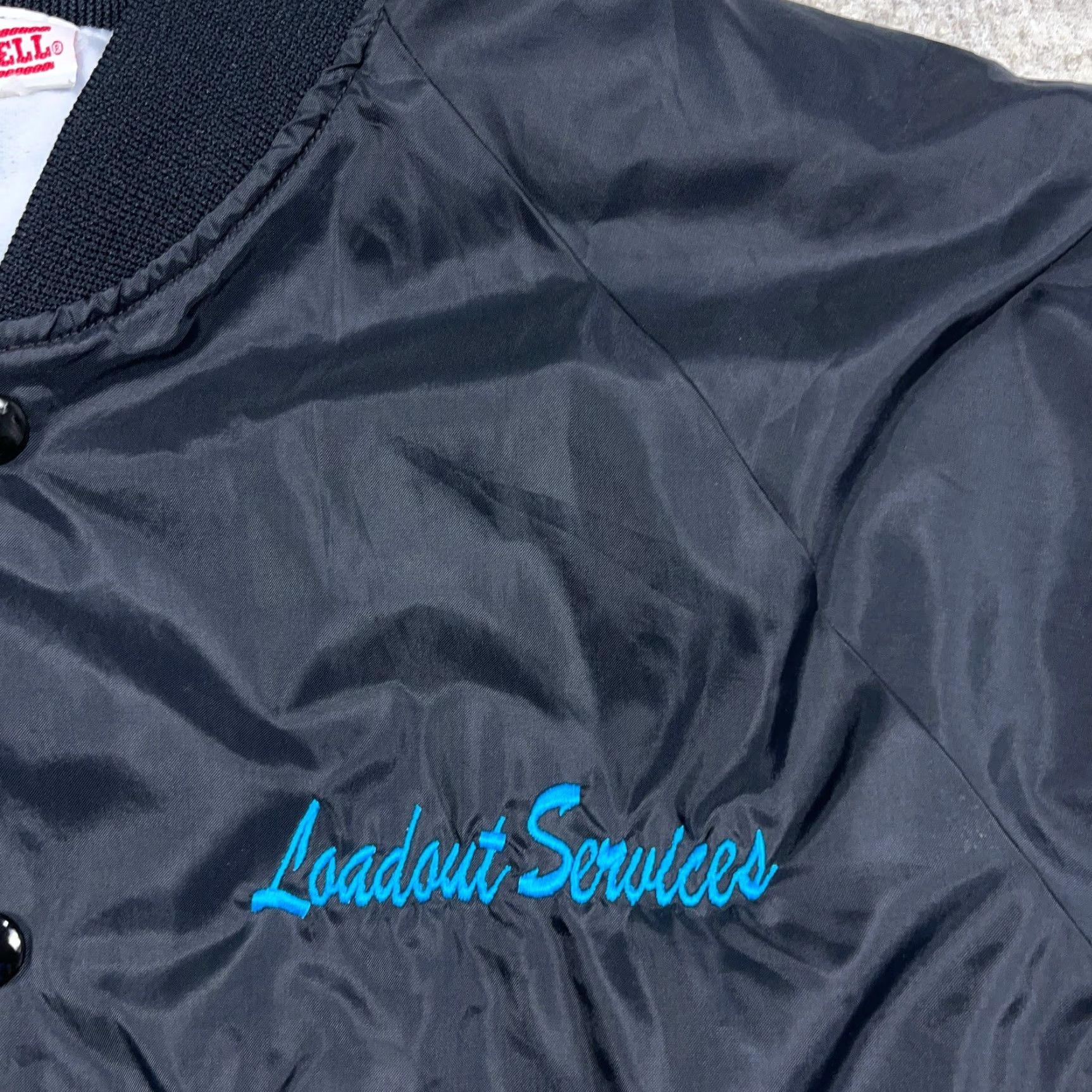 Vintage VINTAGE Hartwell Nylon Satin Bomber Jacket Men L Black 90s 80s Jacket Short Style Casual Pockets Made In USA Size US L / EU 52-54 / 3 - 4 Thumbnail