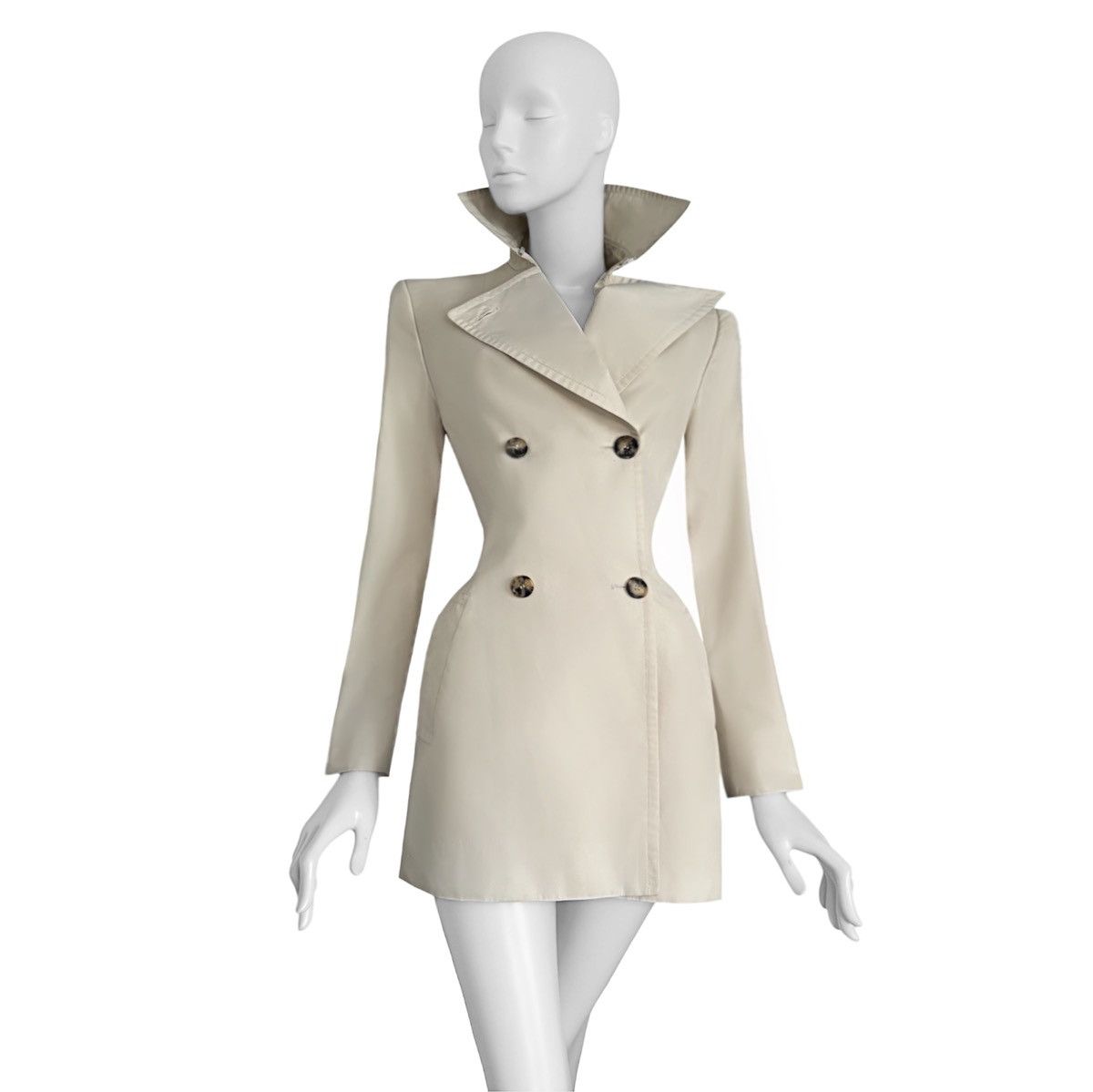 Gucci Gucci SS1997 by Tom Ford trench coat dress Size XS / US 0-2 / IT 36-38 - 1 Thumbnail