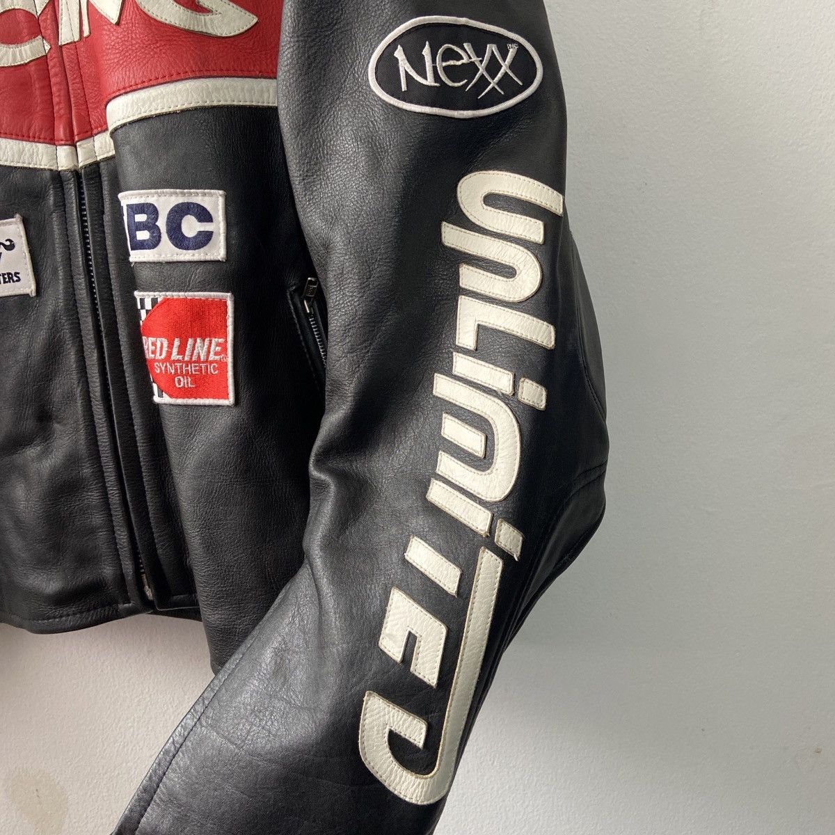 Vintage Nexx Unlimited Leather Motorcycle Racer Jacket Size US XXL / EU 58 / 5 - 7 Thumbnail