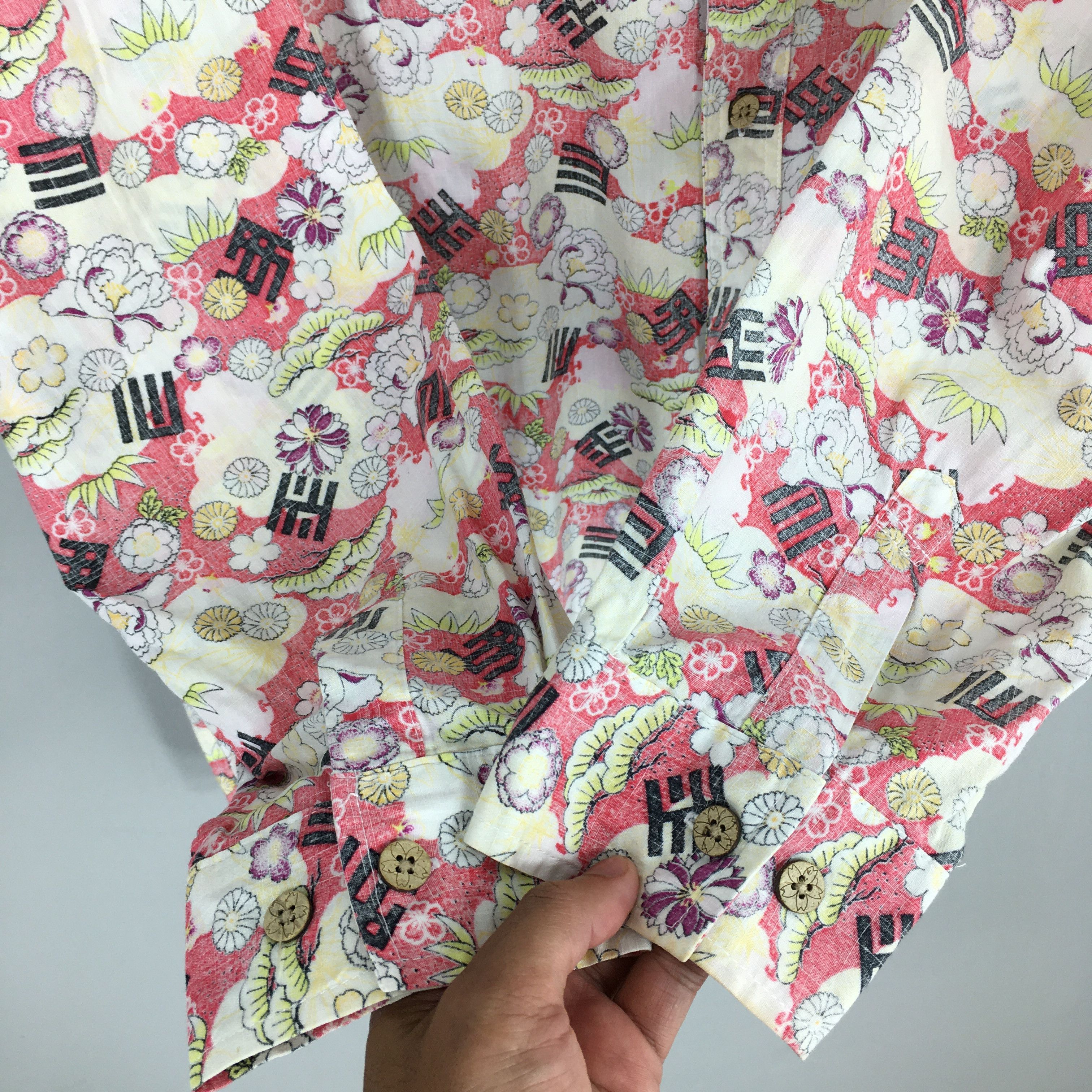 Vintage Vintage 80's Hawaiian Floral Art Cotton Shirt XLarge Size US XL / EU 56 / 4 - 5 Thumbnail