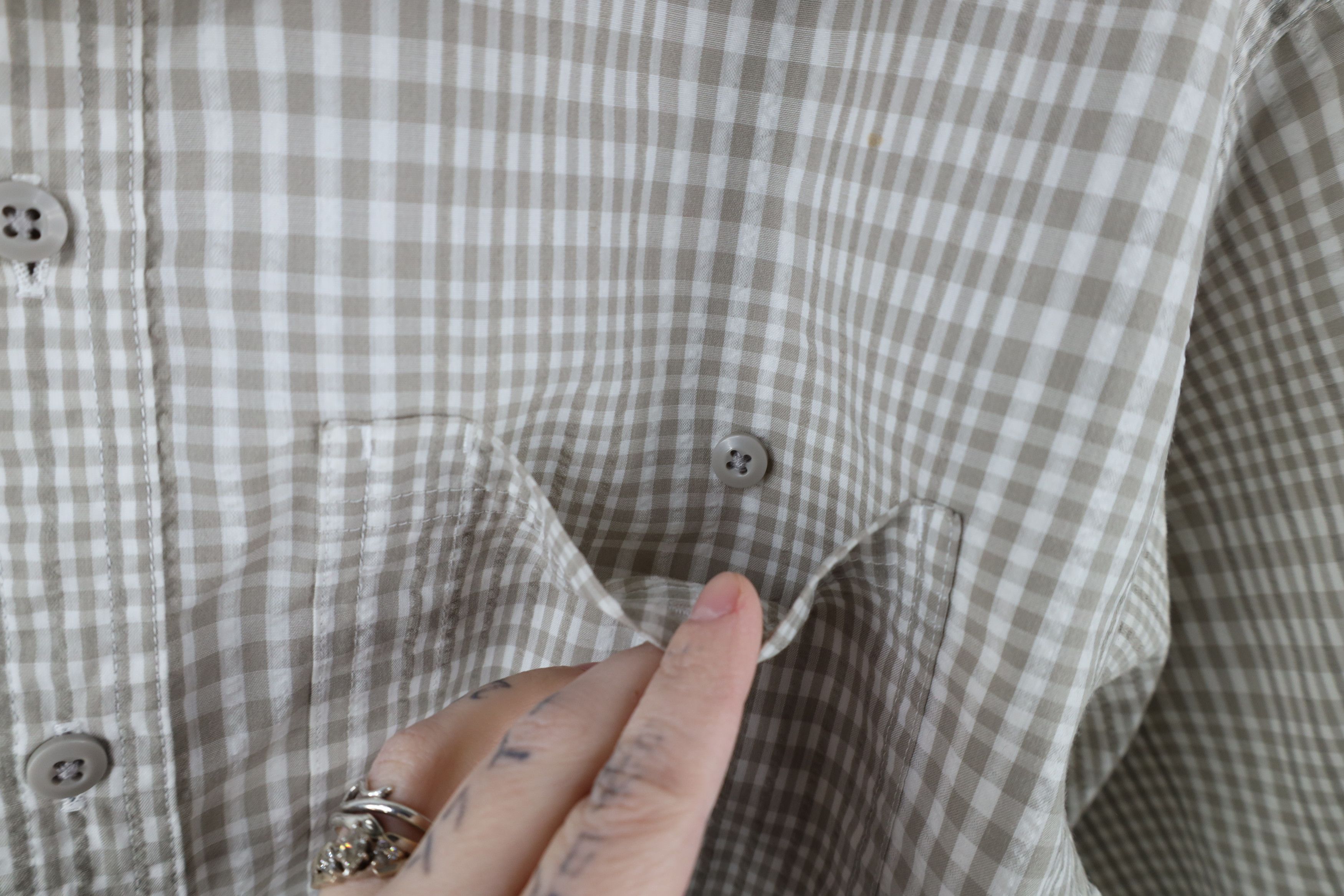 Patagonia × Vintage Vintage Patagonia Seer Sucker Collared Button Shirt Plaid Size US M / EU 48-50 / 2 - 6 Thumbnail