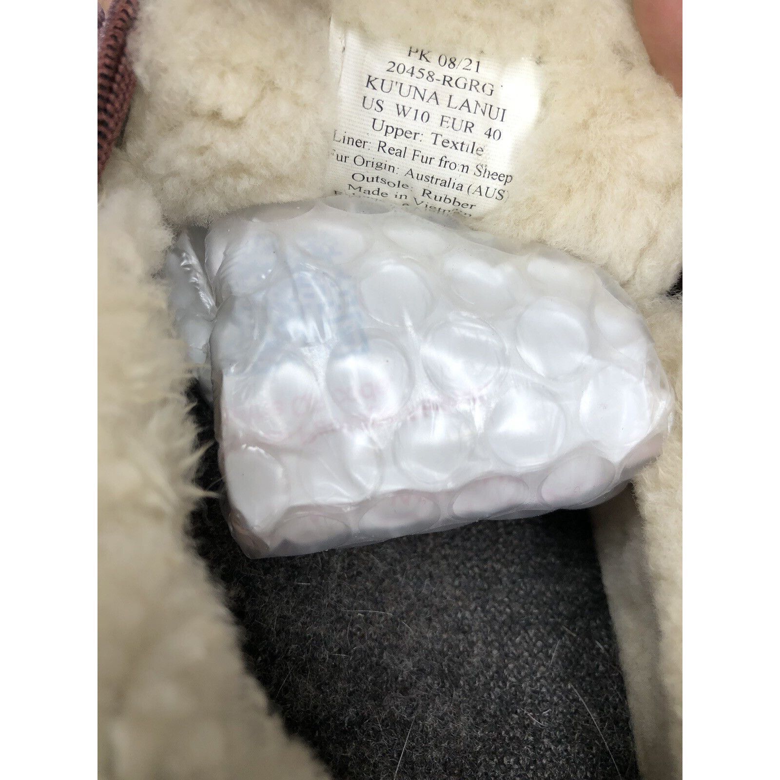 Olukai OluKai Ku'una Lanui Red Ginger Velvet Sheep Fur Slippers Wom Size US 10 / IT 40 - 9 Thumbnail
