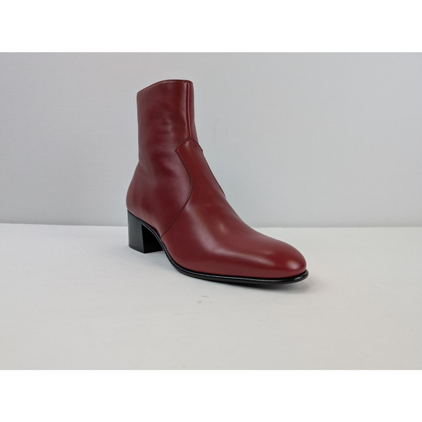 Saint Laurent Paris o1rshd1 James 60 Bootie Boots in Opyum Red Size US 9 / EU 42 - 2 Thumbnail