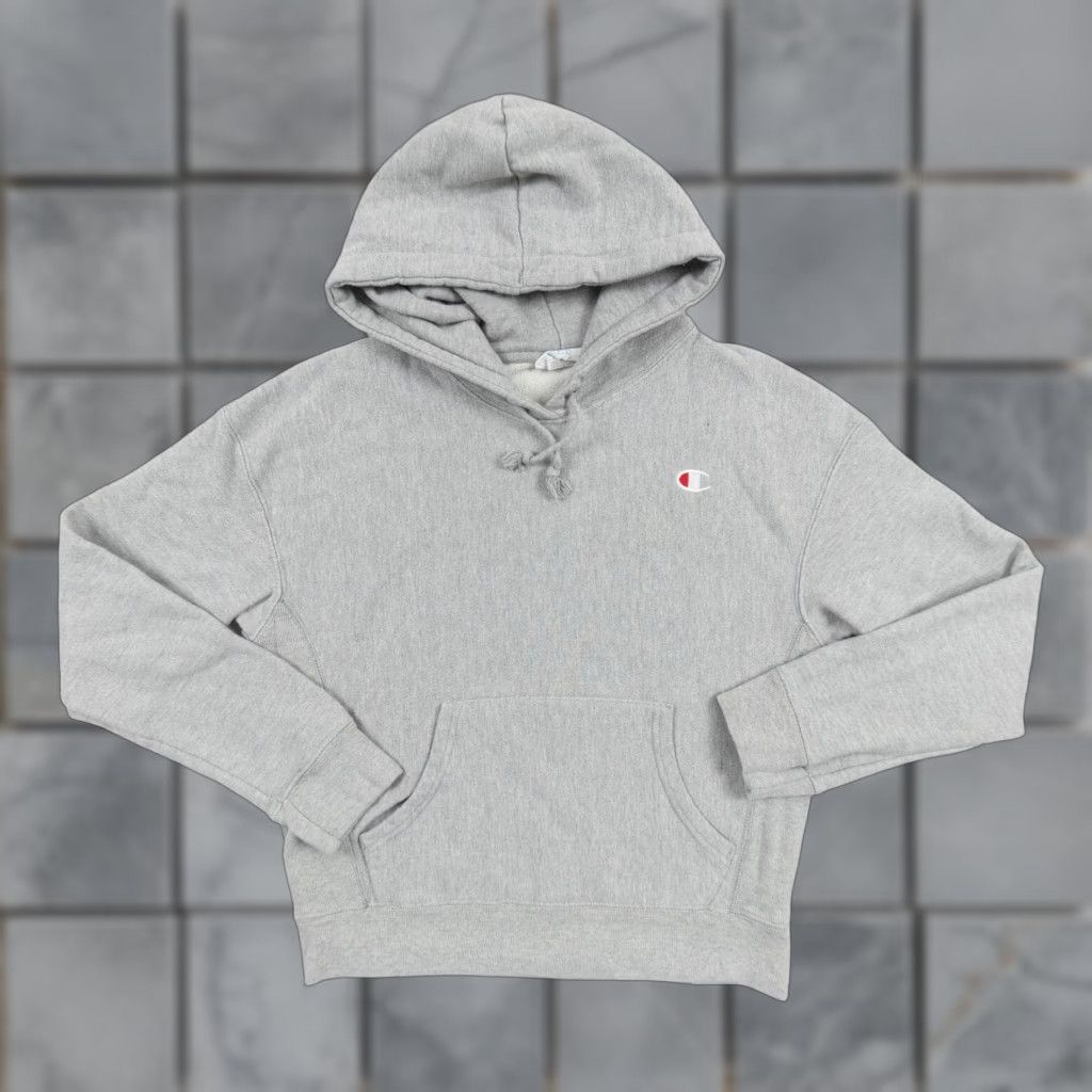 Champion Champion Sweatshirt Womens Medium Gray Hoodie Reverse Weave Sweater Ladies GF757 Size M / US 6-8 / IT 42-44 - 1 Thumbnail