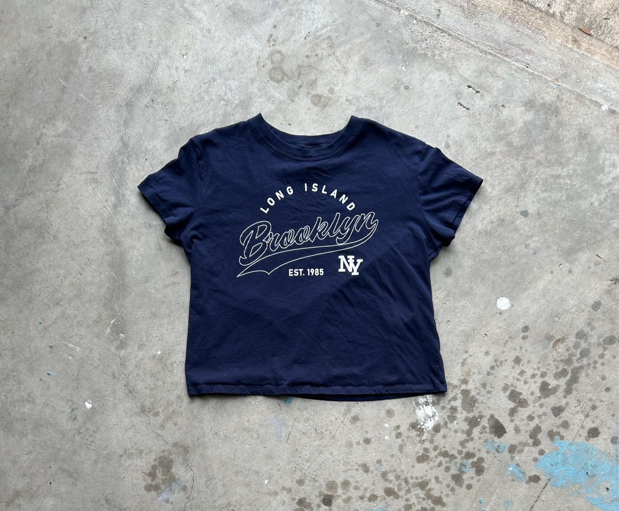 Other H&M Navy “Brooklyn / Long Island” Graphic Tee – Size L Size L / US 10 / IT 46 - 4 Thumbnail