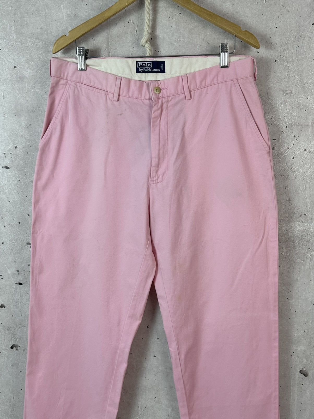 Polo Ralph Lauren Vintage Polo Ralph Lauren Pink Men’s Trousers Pants Size US 34 / EU 50 - 2 Thumbnail