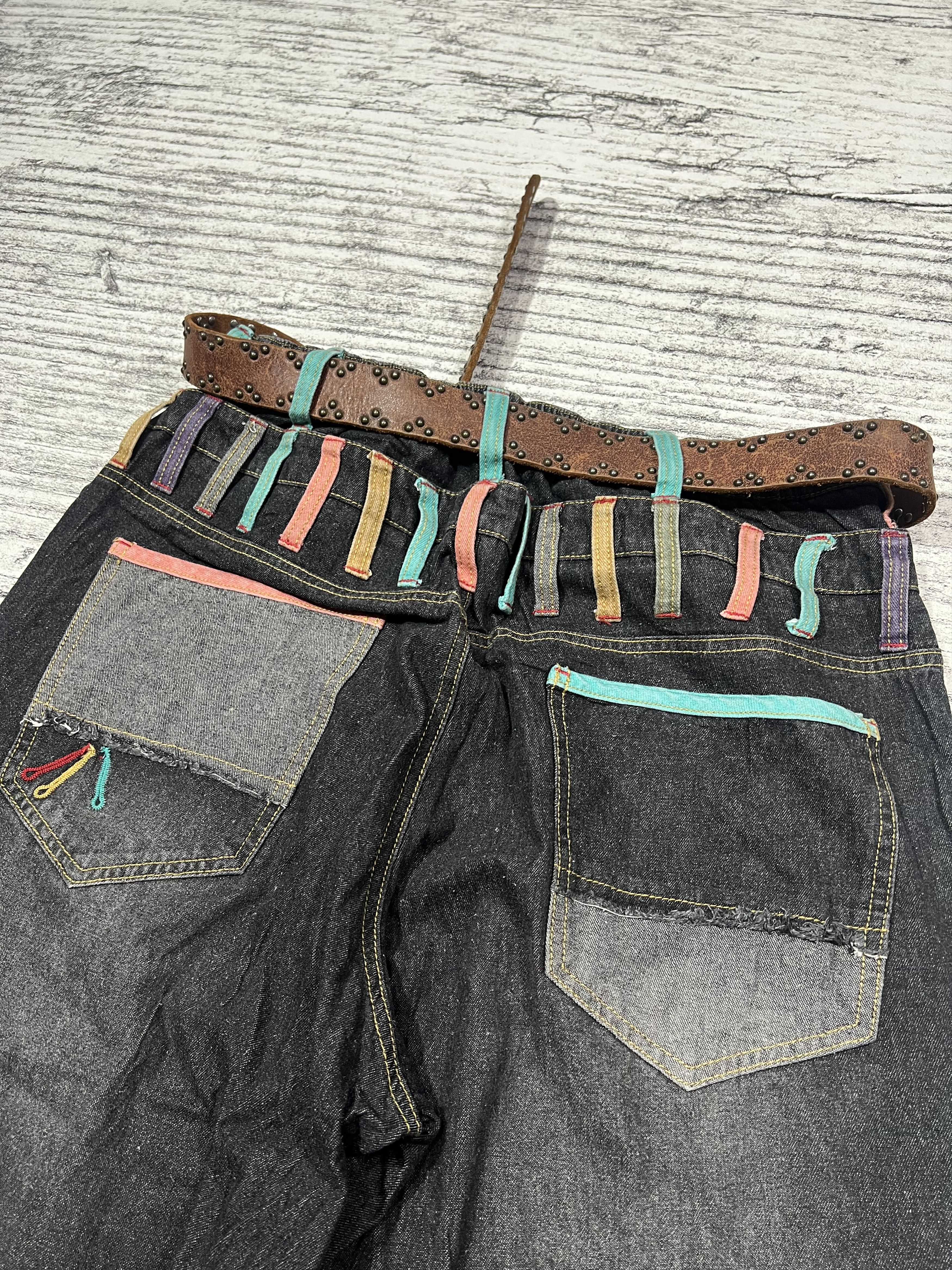 Japanese Brand 2000s Hysteric Double Waist Wide Wash Jeans y2k Lgb Ifsix Size US 30 / EU 46 - 3 Thumbnail