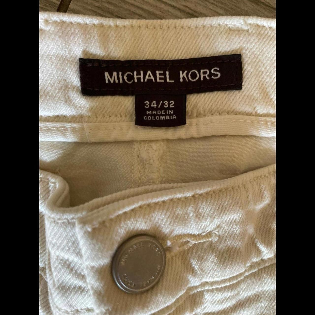 Michael Kors Michael Kors Men White Jeans Size US 34 / EU 50 - 3 Thumbnail