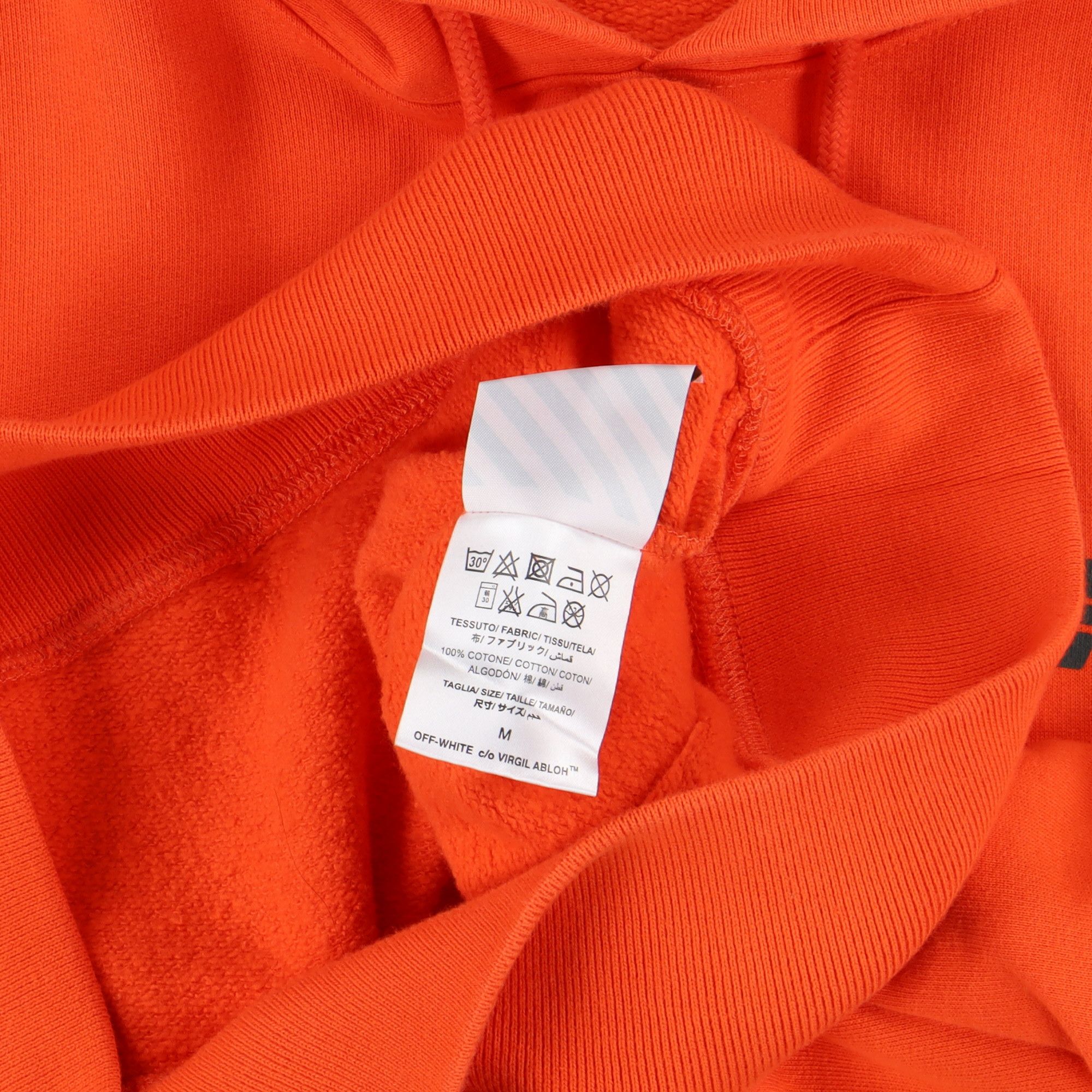 Off-White Orange Trellis Worker Logo Oversized Hoodie Size US M / EU 48-50 / 2 - 8 Thumbnail