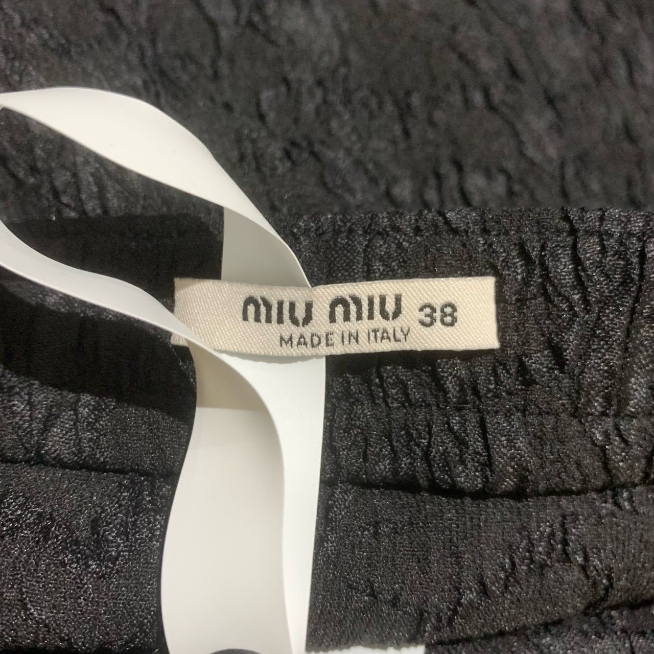 Miu Miu [MiuMiu] Pleated A-Line Mini Skirt 38 Black Size 38" / US 16 / IT 52 - 2 Thumbnail