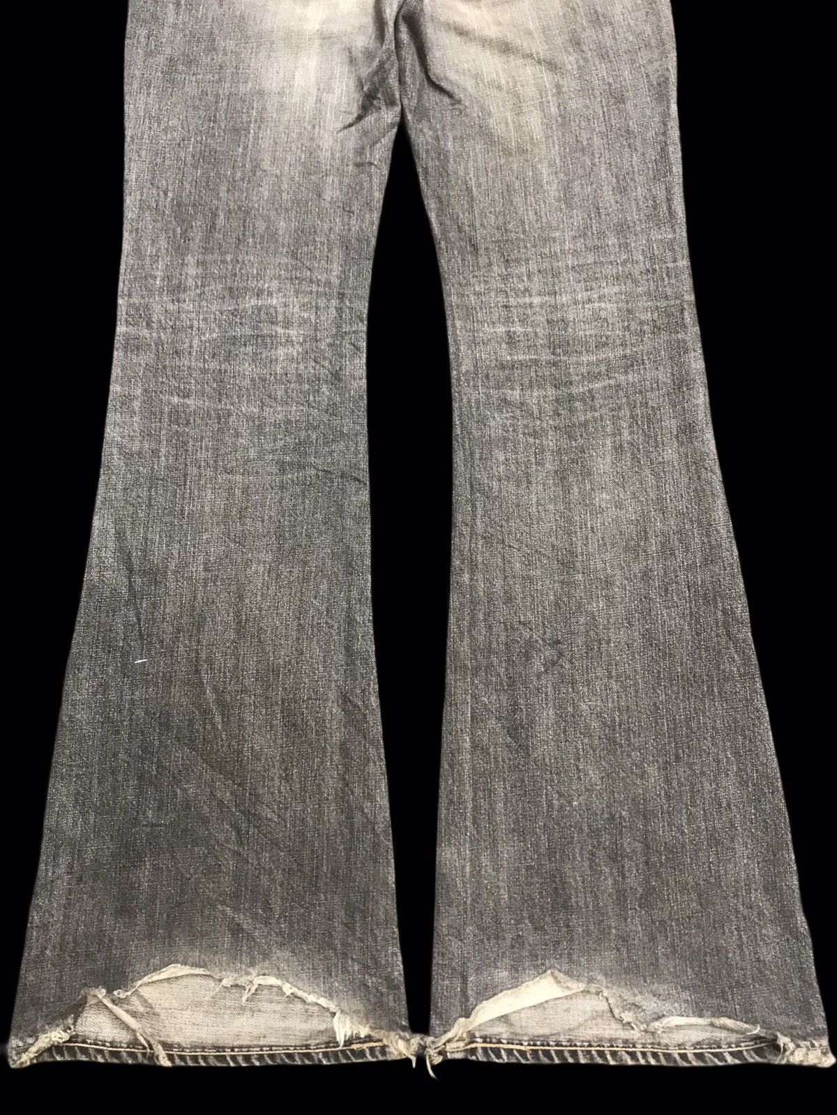 Edwin 💥THRASHED💥ARCHVL EDWIN 800SX BOTTOM DISTRESSED DENIM F244 Size US 31 - 16 Thumbnail