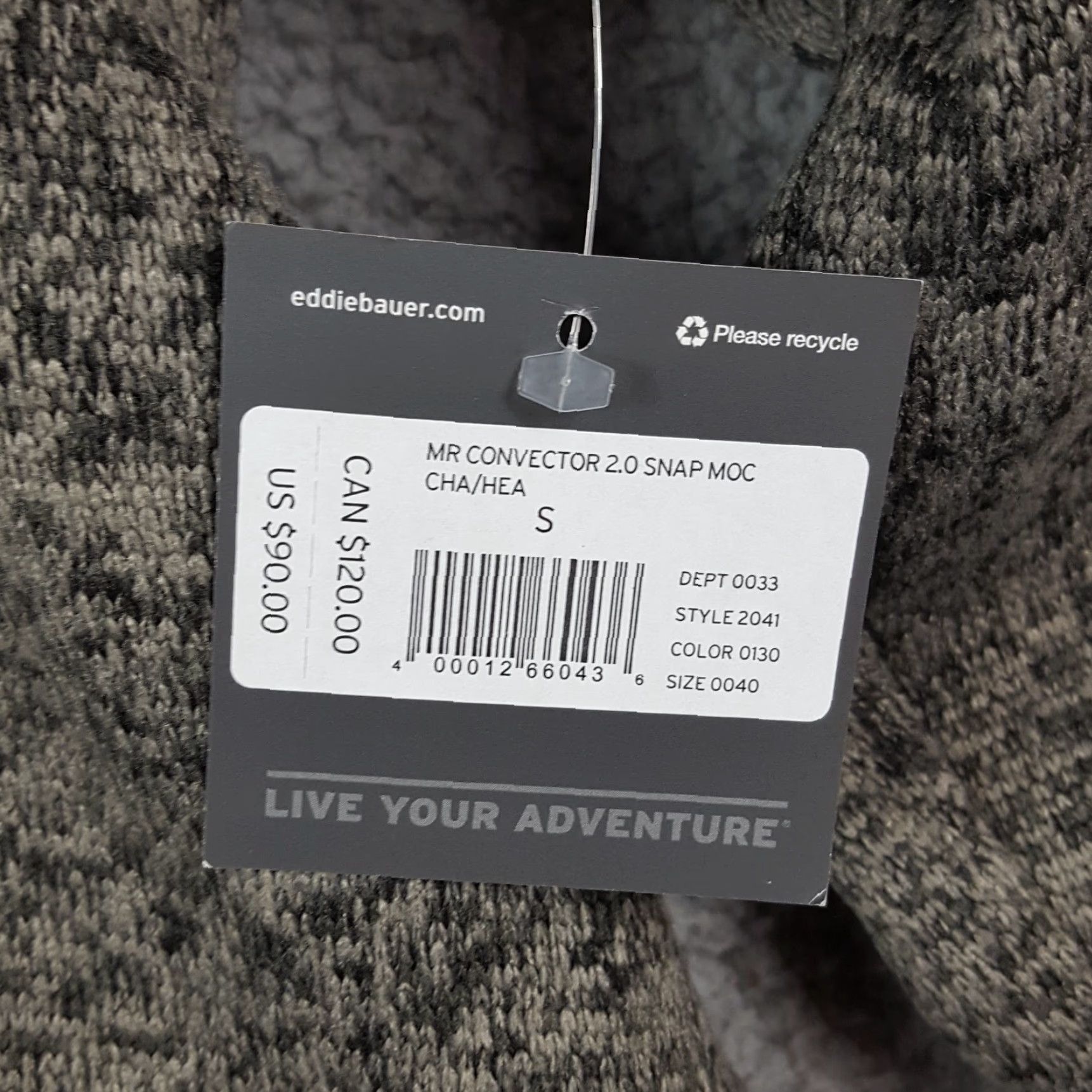 Eddie Bauer VINTAGE Eddie Bauer Convector 2.0 Snap Fleece Men's Size Small Knit Pullover Sweater Gray Regular Shirt Size US S / EU 44-46 / 1 - 7 Thumbnail