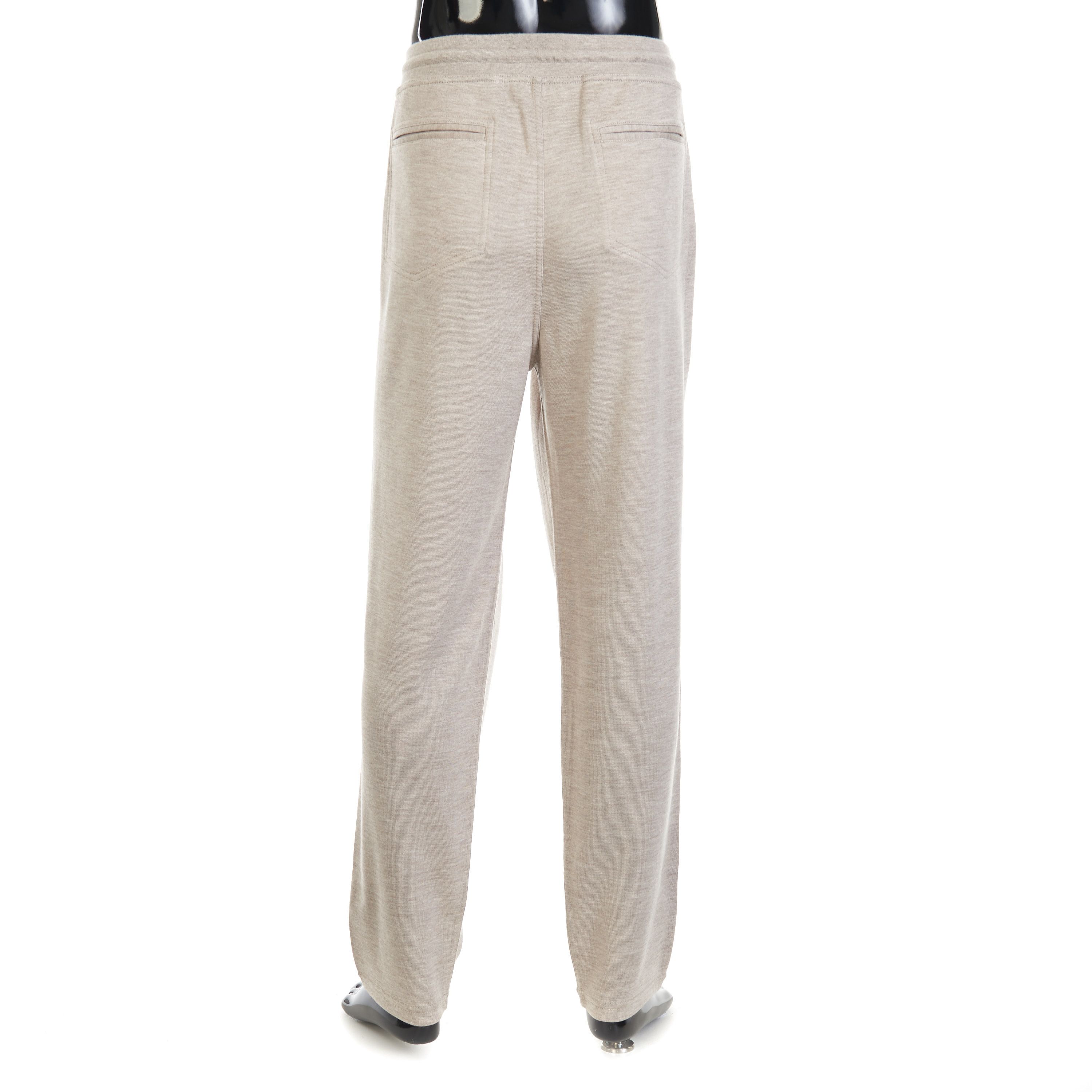 Brunello Cucinelli Beige Cashmere & Silk Sweatpants - Drawstring Size XXL Size US 38 / EU 54 - 4 Thumbnail