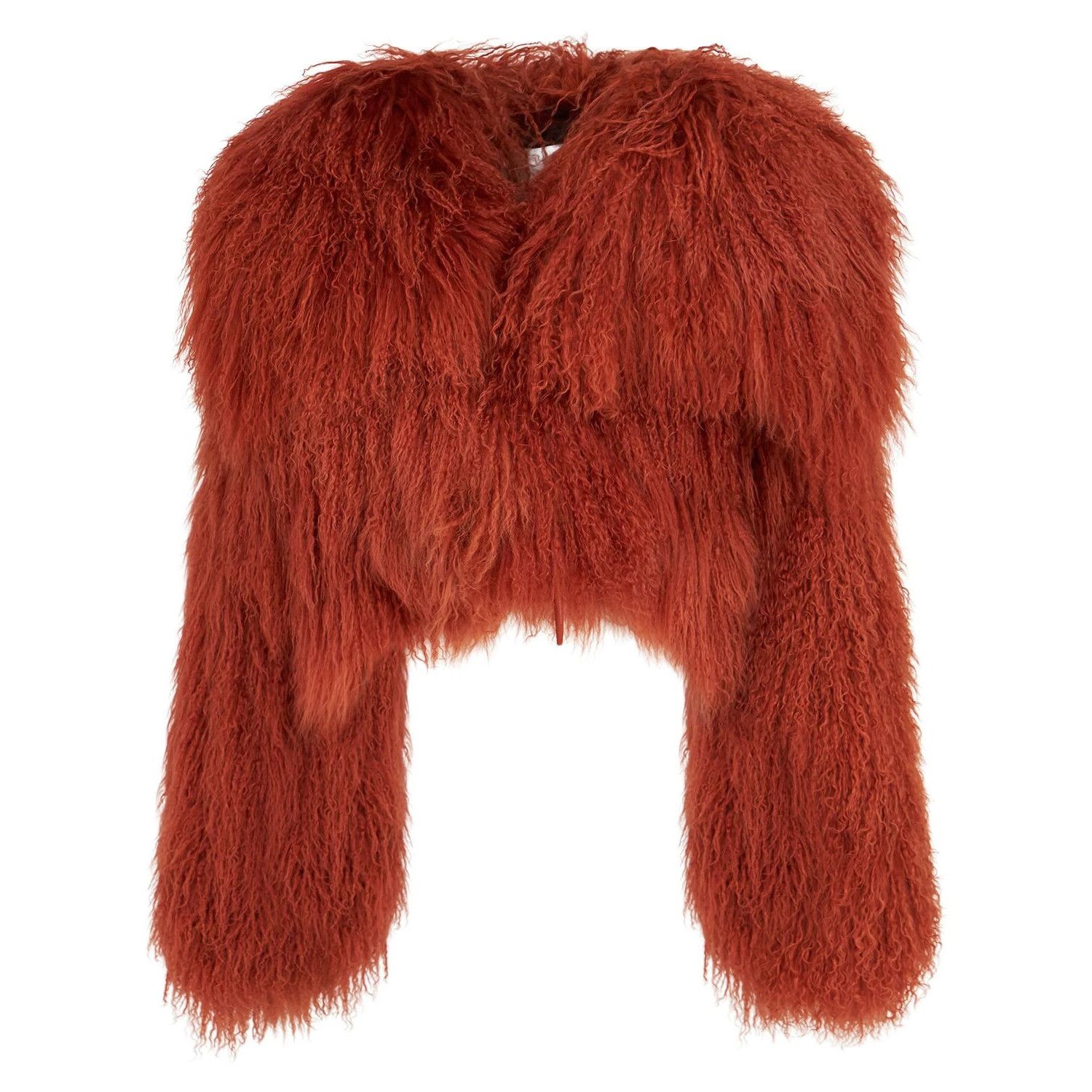 THE ATTICO Rust Fur Jacket New & Authentic (Women's size:IT