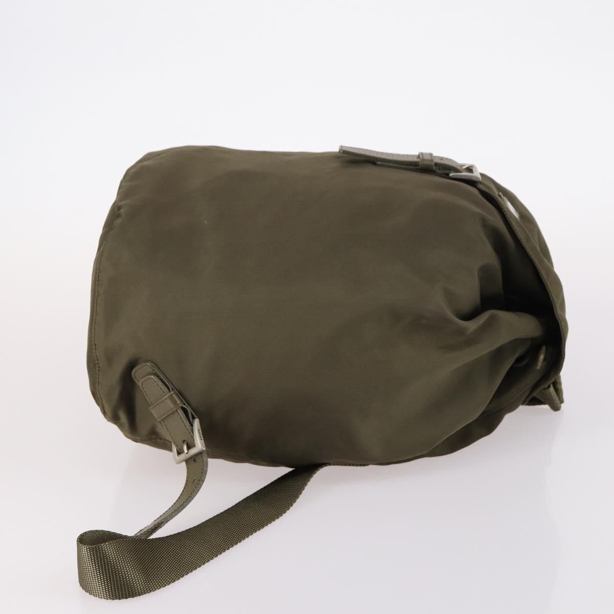 Prada PRADA Backpack Nylon Khaki Silver Size ONE SIZE - 4 Thumbnail