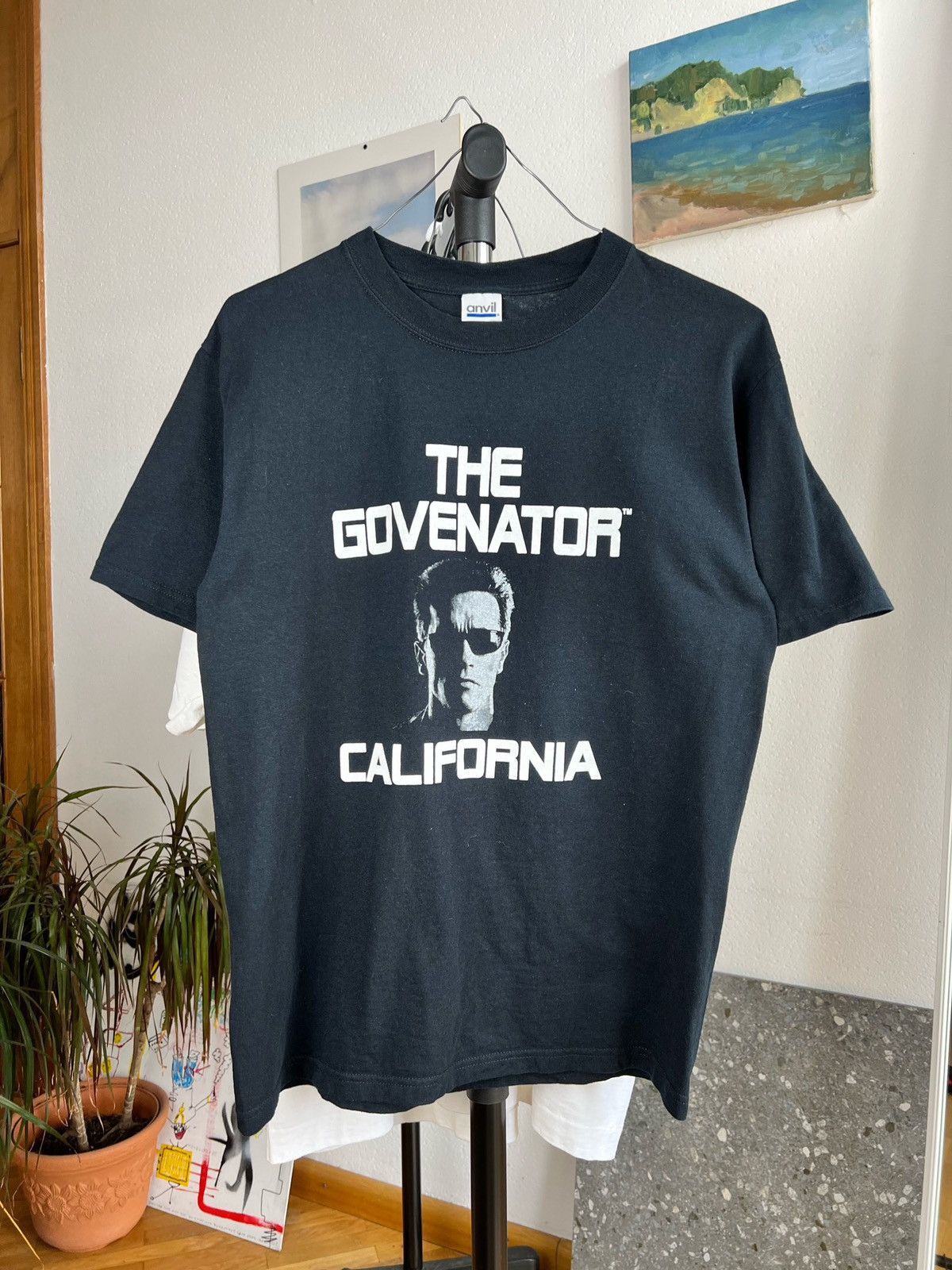 Vintage Vintage “The Govenator” Arnold Schwarzenegger Terminator Tee Size US M / EU 48-50 / 2 - 2 Thumbnail
