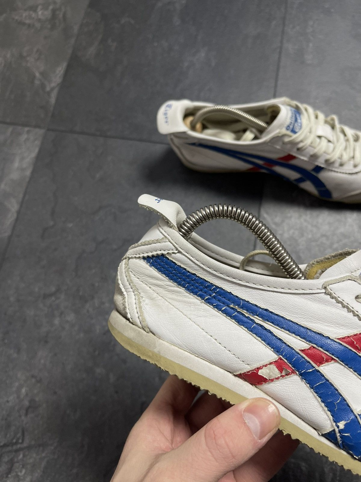 Asics × Onitsuka Tiger × Vintage VINTAGE ASICS TIGER ONITSUKA LEATHER CLASSIC SNEAKERS 90s Size US 5 / EU 37 - 2 Thumbnail