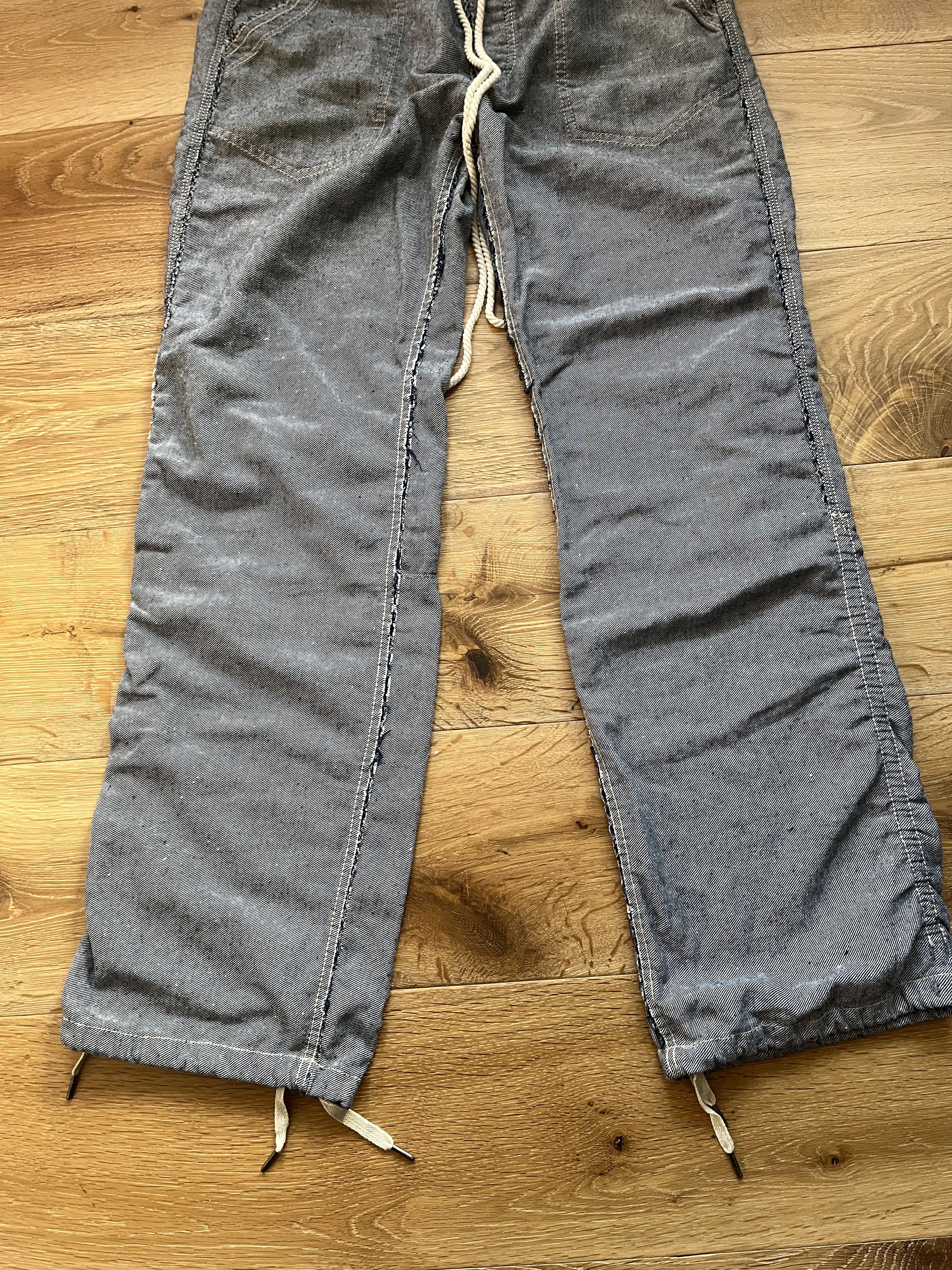 Designer GOA elastic twill pants raw seam Size US 32 / EU 48 - 3 Thumbnail