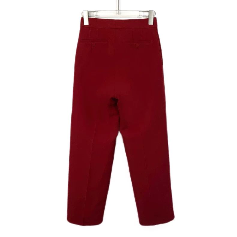 Gucci Gucci Red mulberry silk casual suit trousers 2502-Nextarro Size 36R - 2 Thumbnail