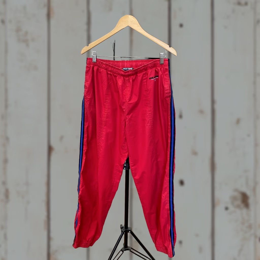 Polo Ralph Lauren VINTAGE Polo Ralph Lauren Pants Men L Red 90s Polo Sport Retro Hype Size US L / EU 52-54 / 3 - 1 Thumbnail