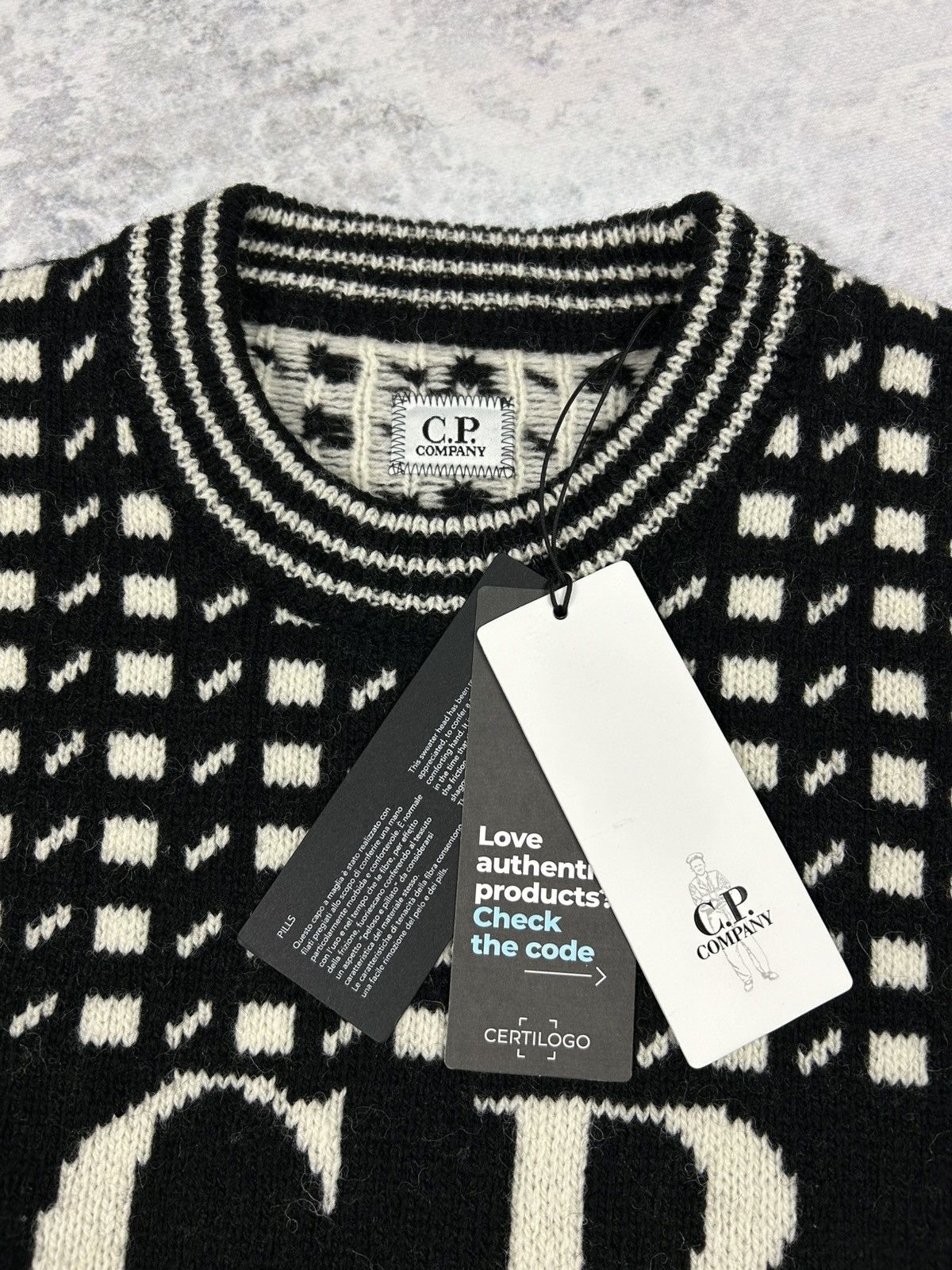 C.P. Company C.P. Company Wool Jacquard Crew Knit Size US M / EU 48-50 / 2 - 3 Thumbnail