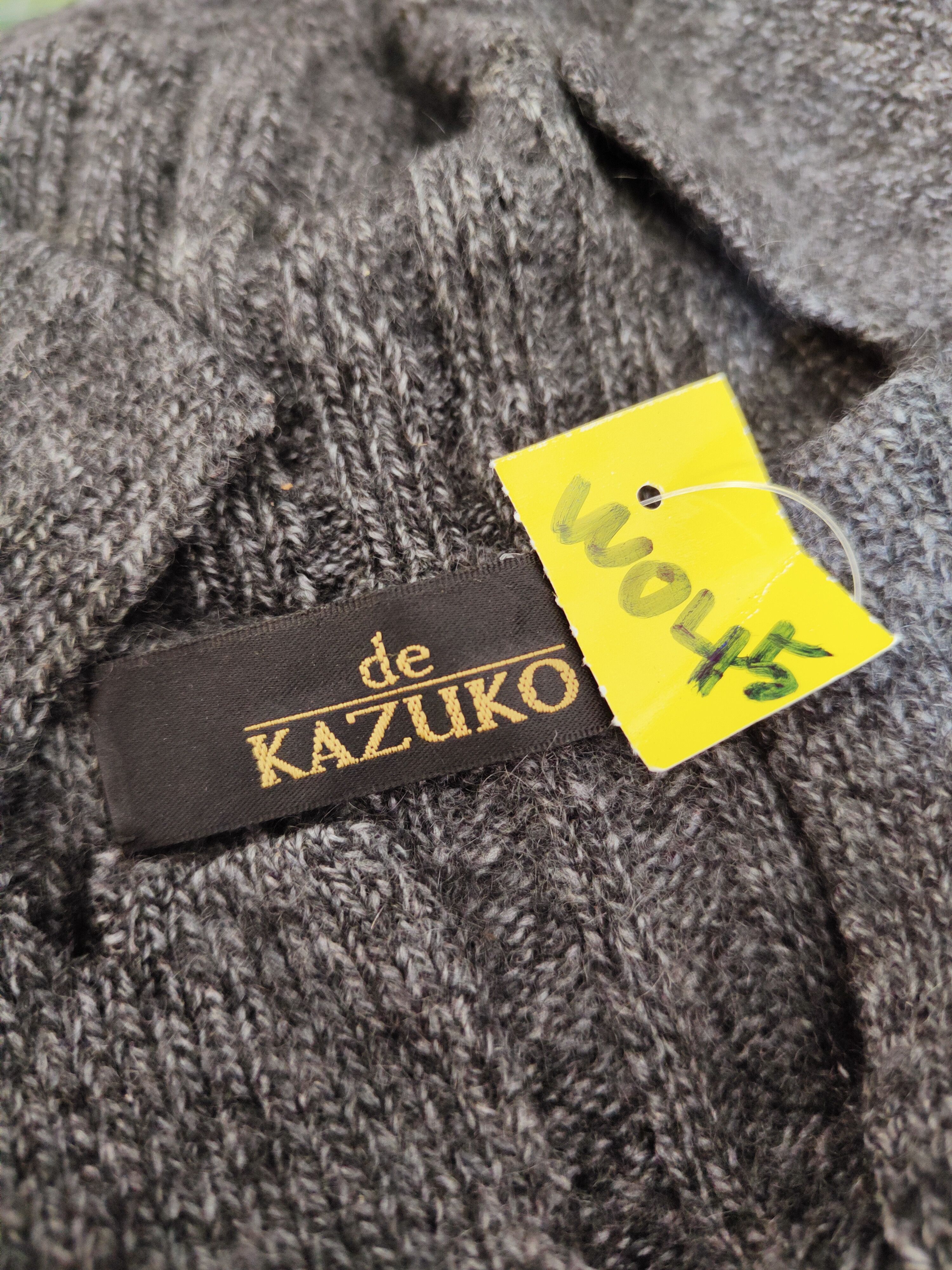 Homespun Knitwear × Japanese Brand × Vintage De Kazuko Black ripped Knitwear Cardigan #W045 Size US M / EU 48-50 / 2 - 16 Thumbnail