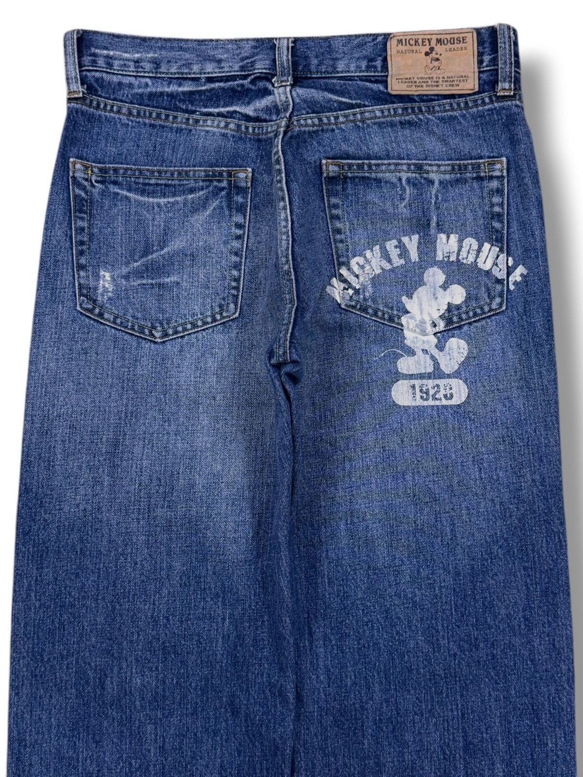 Mickey Mouse Vintage Disney Mickey Mouse Distressed Patchwork Y2K Denim Size US 30 / EU 46 - 5 Thumbnail