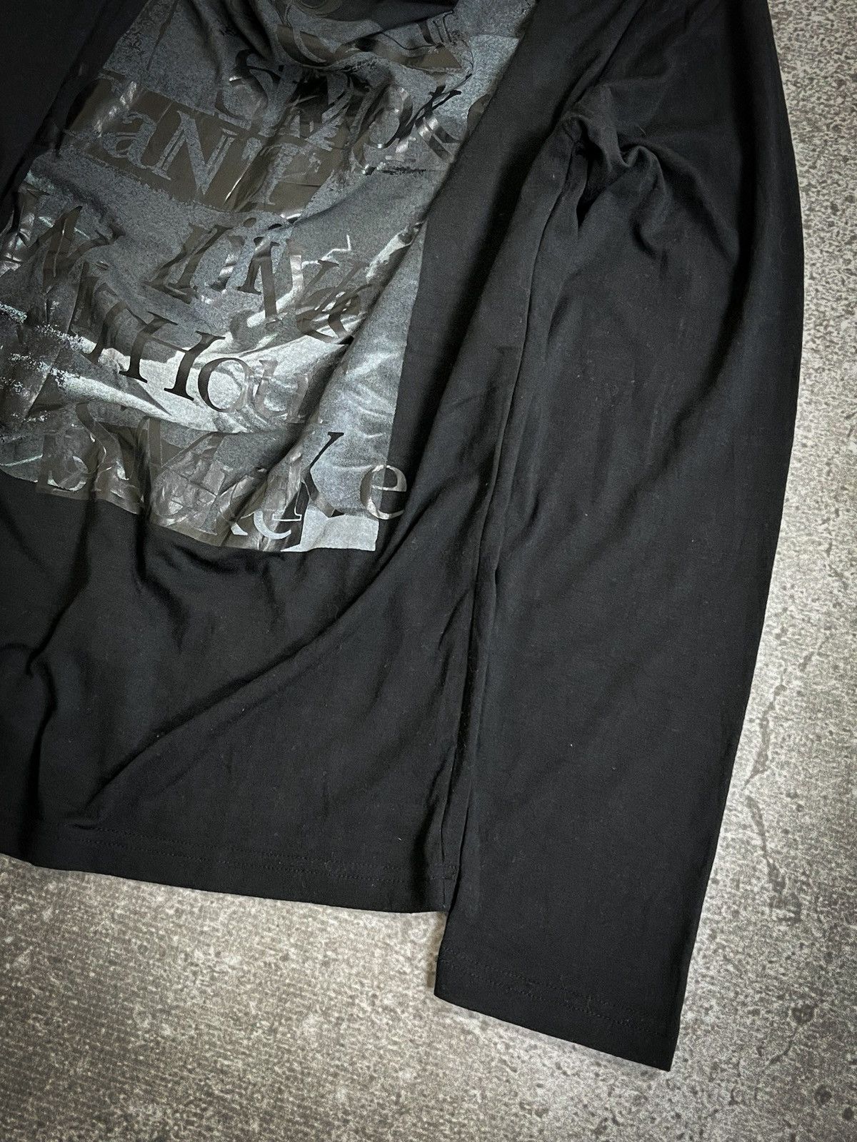 In The Attic In The Attic Homme Graphic Poem Double Layered Longsleeve Size US M / EU 48-50 / 2 - 4 Thumbnail