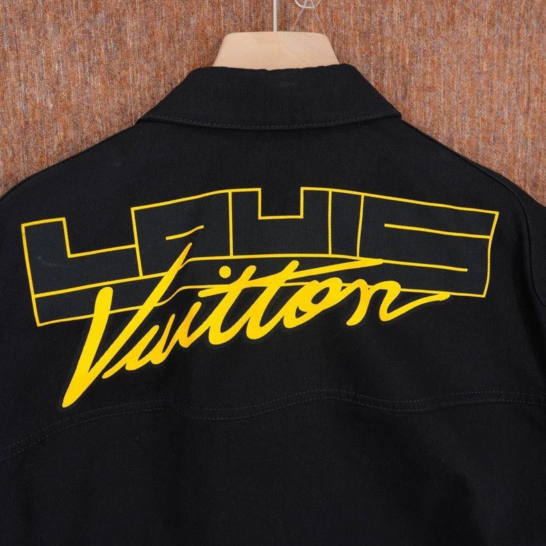 Louis Vuitton LOUIS VUITTON Black and White Denim Jacket-2506 Size US L / EU 52-54 / 3 - 3 Thumbnail