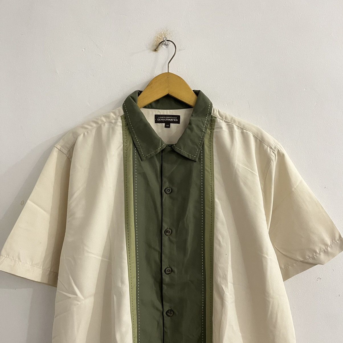 Japanese Brand Denverhayes Two Tone Button Up Shirt Size US L / EU 52-54 / 3 - 2 Thumbnail