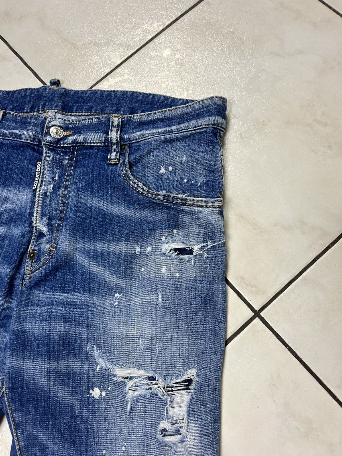 Designer × Dsquared2 Dsquared2 distressed denim skater jeans pants washed ripped Size US 34 / EU 50 - 6 Thumbnail