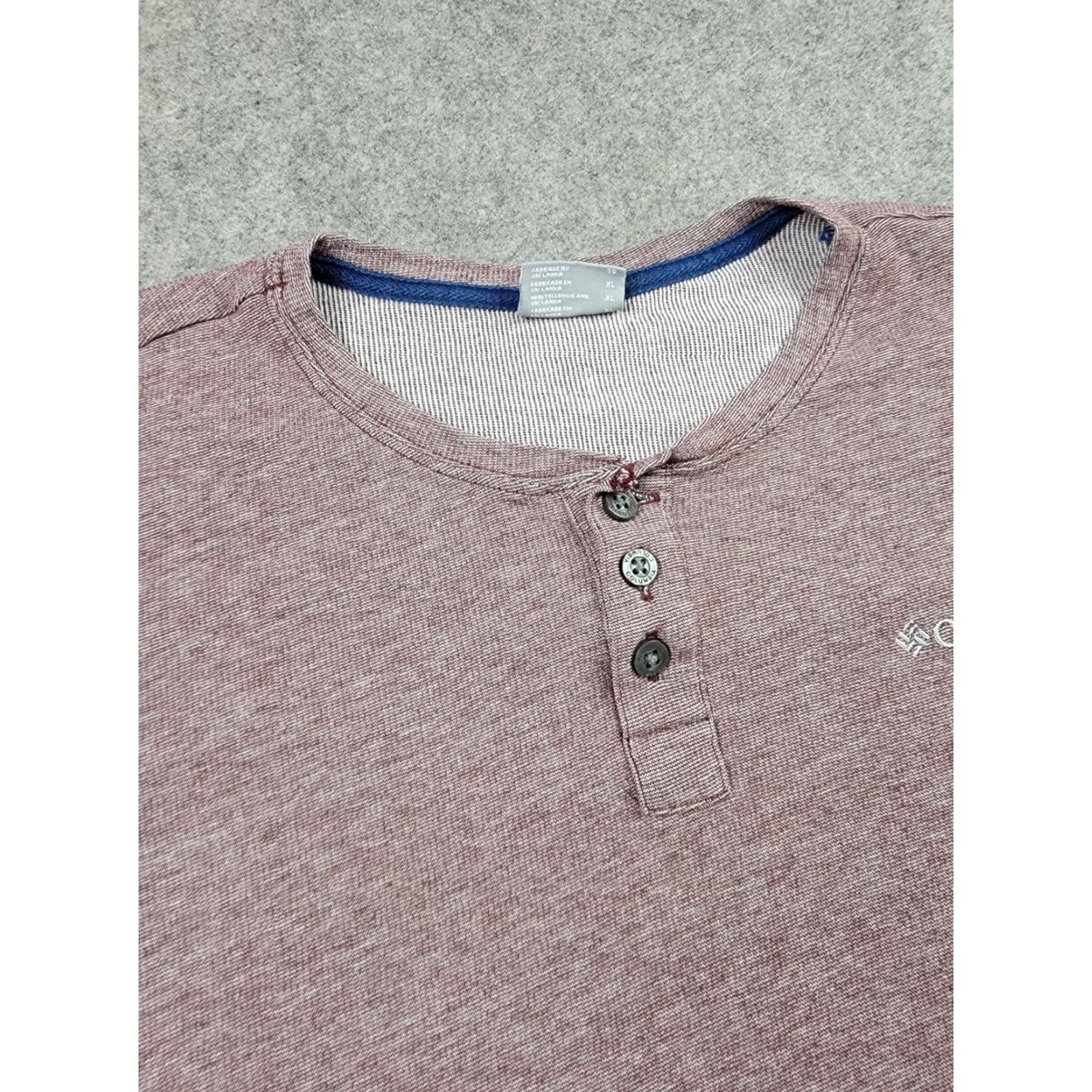 Vintage Columbia Henley Shirt Mens XL Purple Knit Long Sleeve Outdoor Casual Regular Fit Size US XL / EU 56 / 4 - 3 Thumbnail
