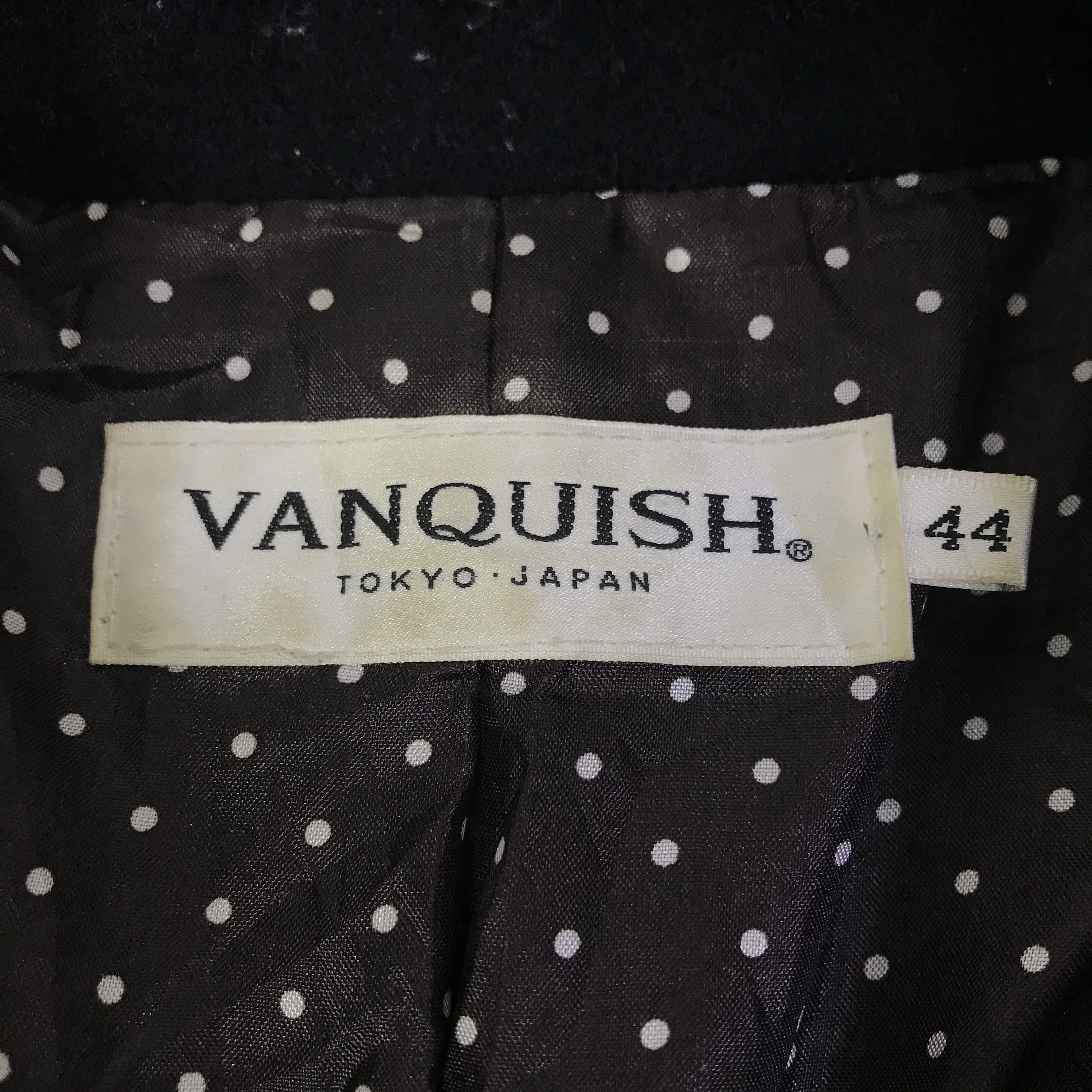 Vanquish Vintage Vanquish Double breasted Black Wool Jacket K100B1 Size US S / EU 44-46 / 1 - 10 Thumbnail