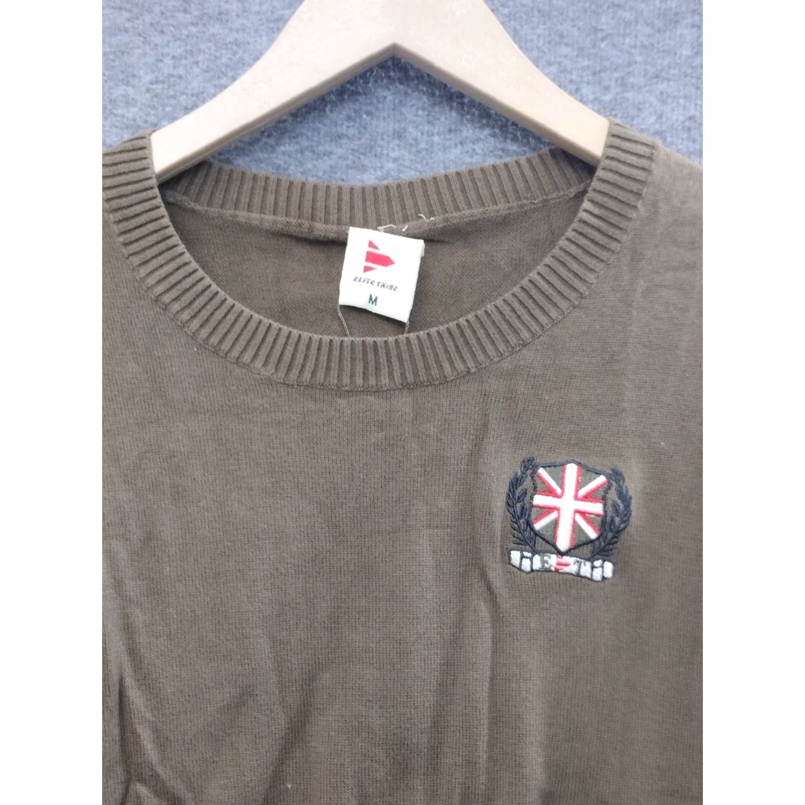 Vintage Elite Tribe Military Sweater Men M Wool Striped Crew Neck Long Sleeve Brown Beige Pattern 90s Theme Vintage? Size US M / EU 48-50 / 2 - 3 Thumbnail