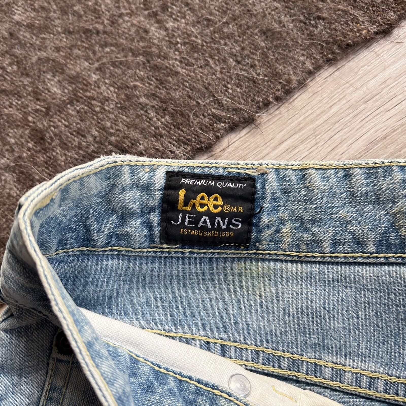 Jean Lee Jeans Vintage Boho Pleat Denim Lace Up Skirt 8926AC Size 30" / US 8 / IT 44 - 4 Thumbnail