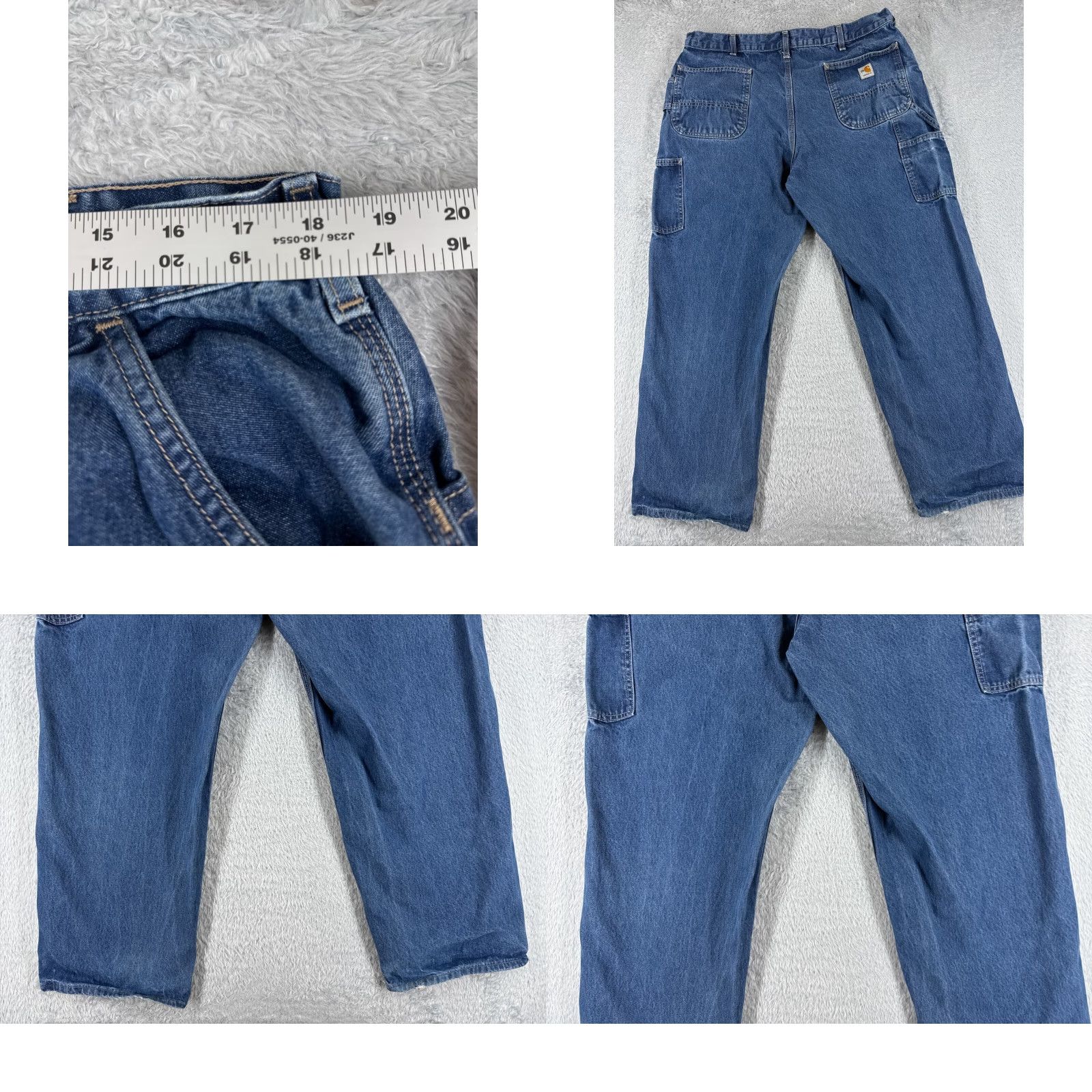 Carhartt VINTAGE Carhartt Jeans Mens 40 Blue Denim Flame-Resistant FR FRB13 NFPA 2113 Workwear jeans Size US 40 / EU 56 - 9 Thumbnail