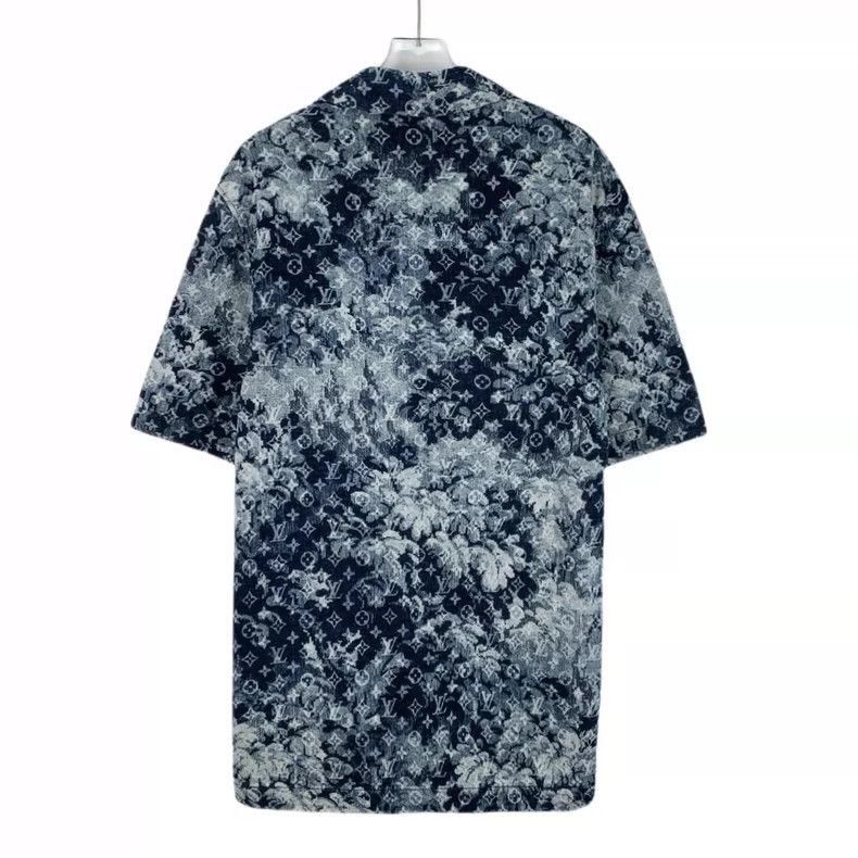 Louis Vuitton Louis Vuitton Blue TieDye Logo Short Sleeve Shirt-2506 Size US M / EU 48-50 / 2 - 2 Thumbnail