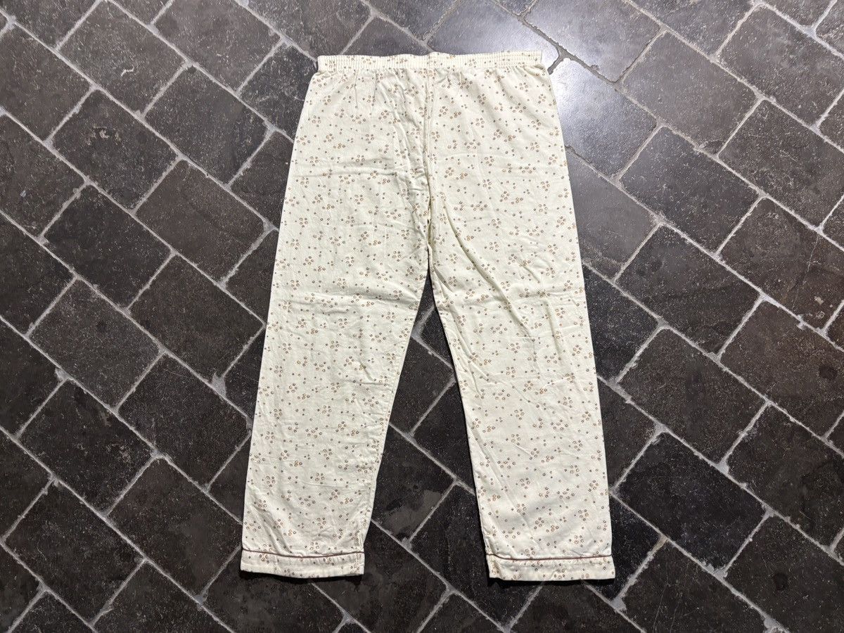 Vintage Vintage Pajama Set 70s 80s Two Piece Suit Sleep Pant Shirt Size US 37 - 18 Thumbnail