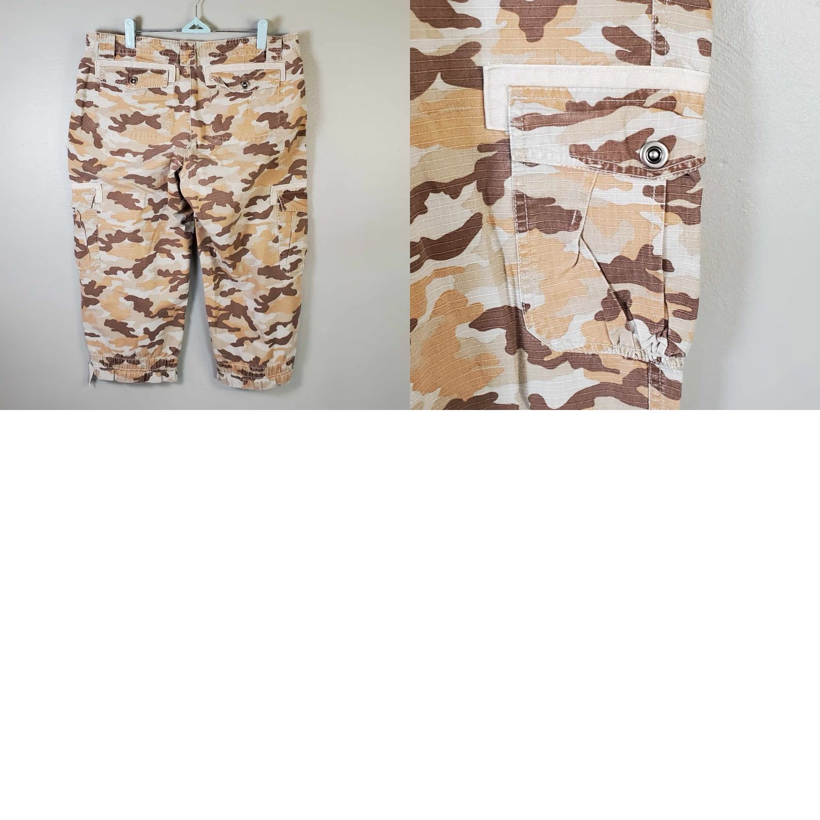 Vintage Gander Mountain Guide Series Womens Capri Camo Pants Size 12 Ripstop Size 34" / US 12 / IT 48 - 8 Thumbnail