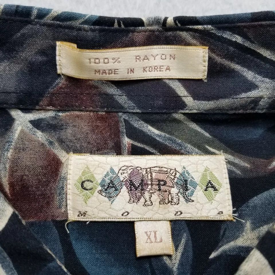 Campia Moda Campia Moda Shirt Mens XL Floral Hawaiian Button Up Size US XL / EU 56 / 4 - 7 Thumbnail