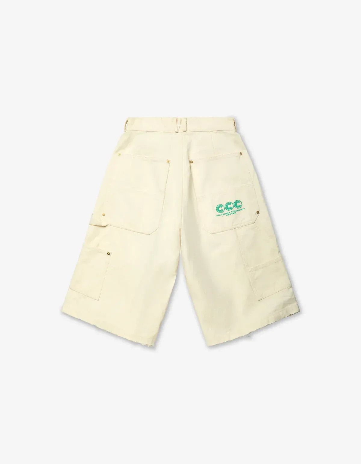 Willy Chavarria Willy Chavarria White Stockton Double Knee Short Size US 34 / EU 50 - 2 Thumbnail