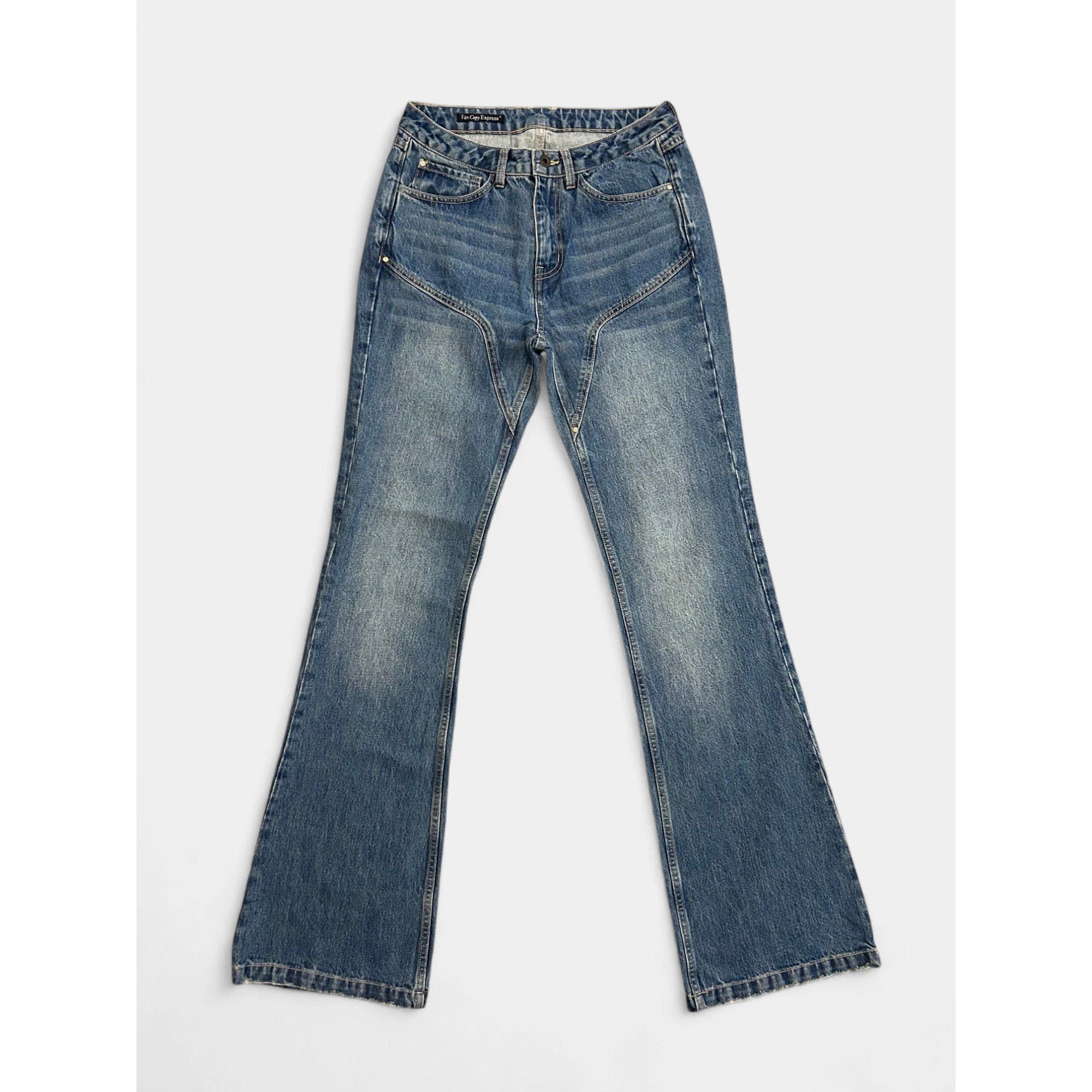 Fax Copy Express Fax Copy Express 2000's Blue Flared Jeans Size US 30 / EU 46 - 3 Thumbnail