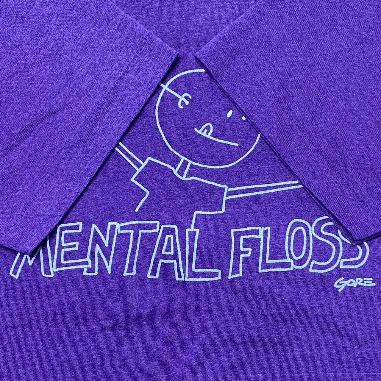Other Vintage Mental Floss Purple Funny Tee Size XL Size US XL / EU 56 / 4 - 3 Thumbnail