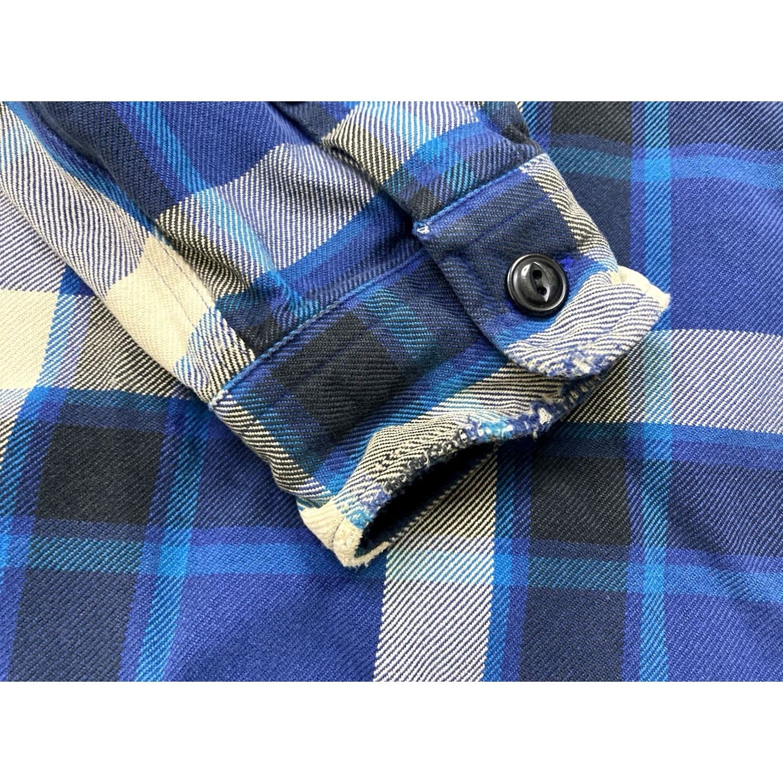 Polo Ralph Lauren VINTAGE Polo Ralph Lauren Heavyweight Plaid Shirt Men Medium Blue Long Sleeve Size US M / EU 48-50 / 2 - 4 Thumbnail