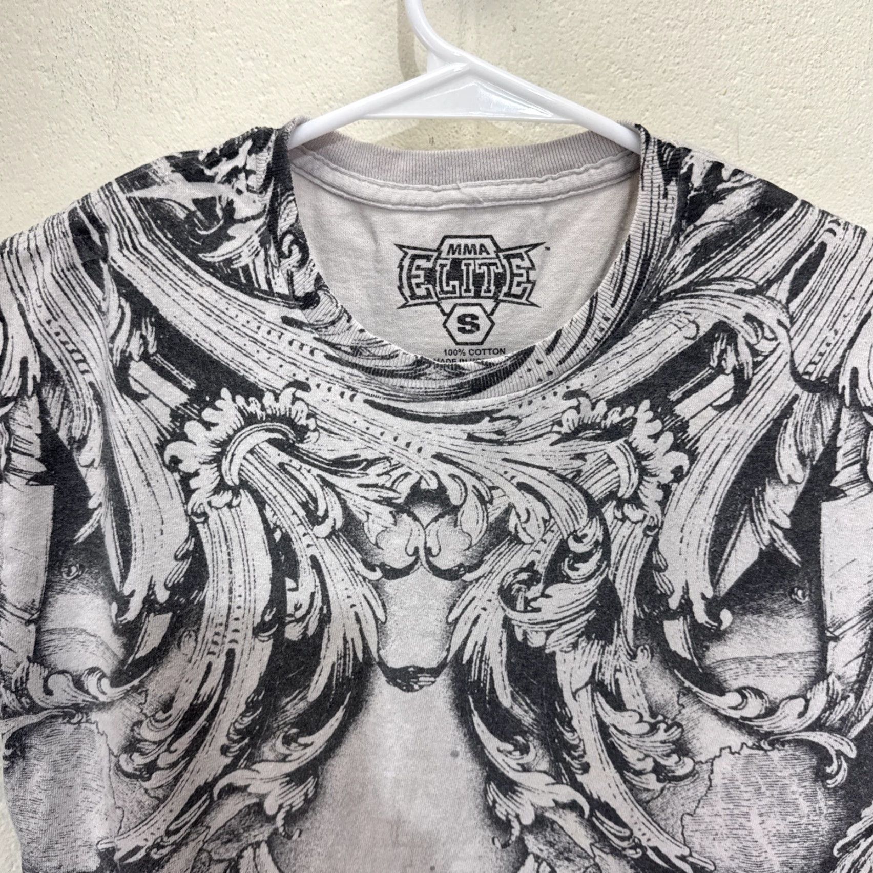 Vintage VINTAGE MMA Elite Graphic T-Shirt Men Small Gray Skull Goth Punk Retro Size US S / EU 44-46 / 1 - 4 Thumbnail