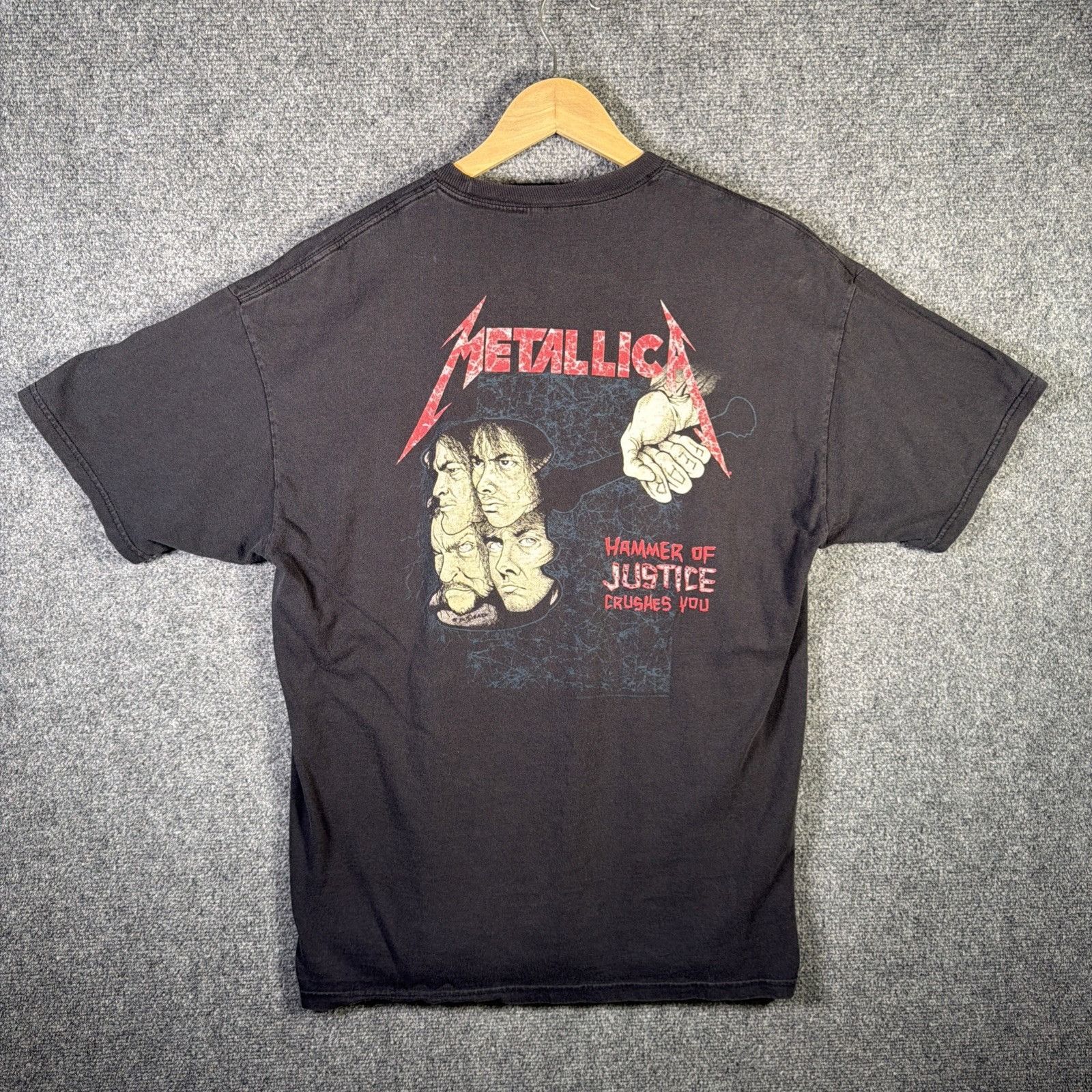 Band Tees Vintage Metallica Shirt Mens Large Black 90s Justice For All Size US L / EU 52-54 / 3 - 1 Thumbnail
