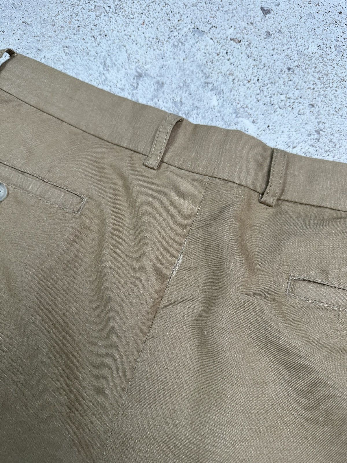 Lacoste Lacoste Cotton-Linen Trousers Men 34 Pants beige M L Size US 34 / EU 50 - 22 Thumbnail