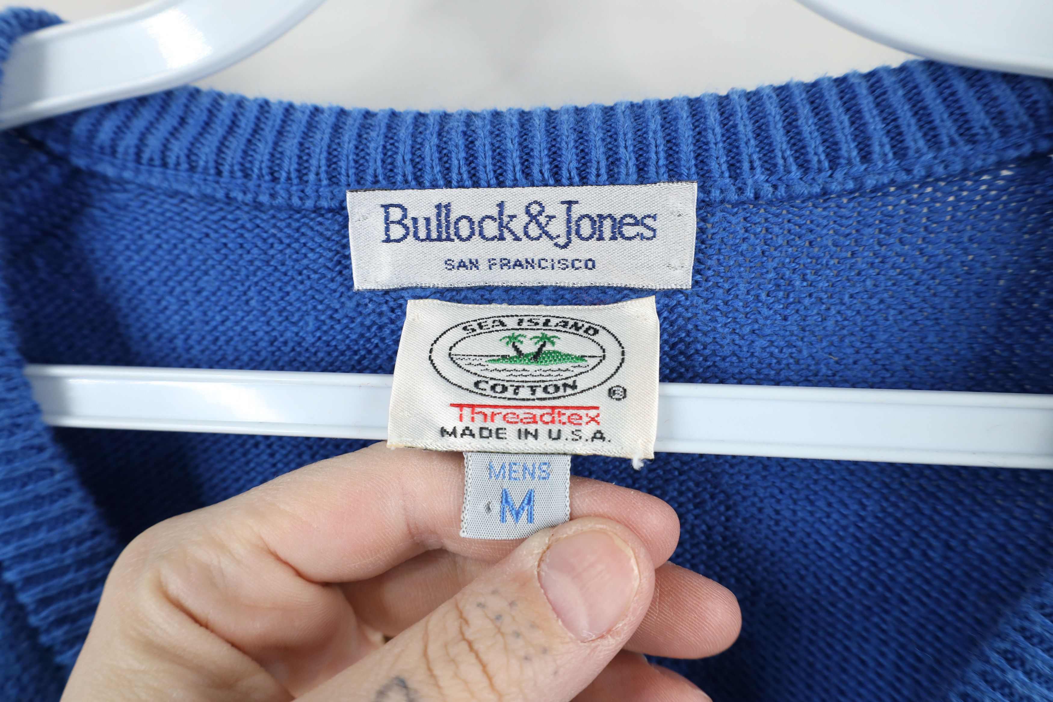 Vintage Vintage 90s Streetwear Sea Island Cotton Knit Sweater USA Size US M / EU 48-50 / 2 - 5 Thumbnail